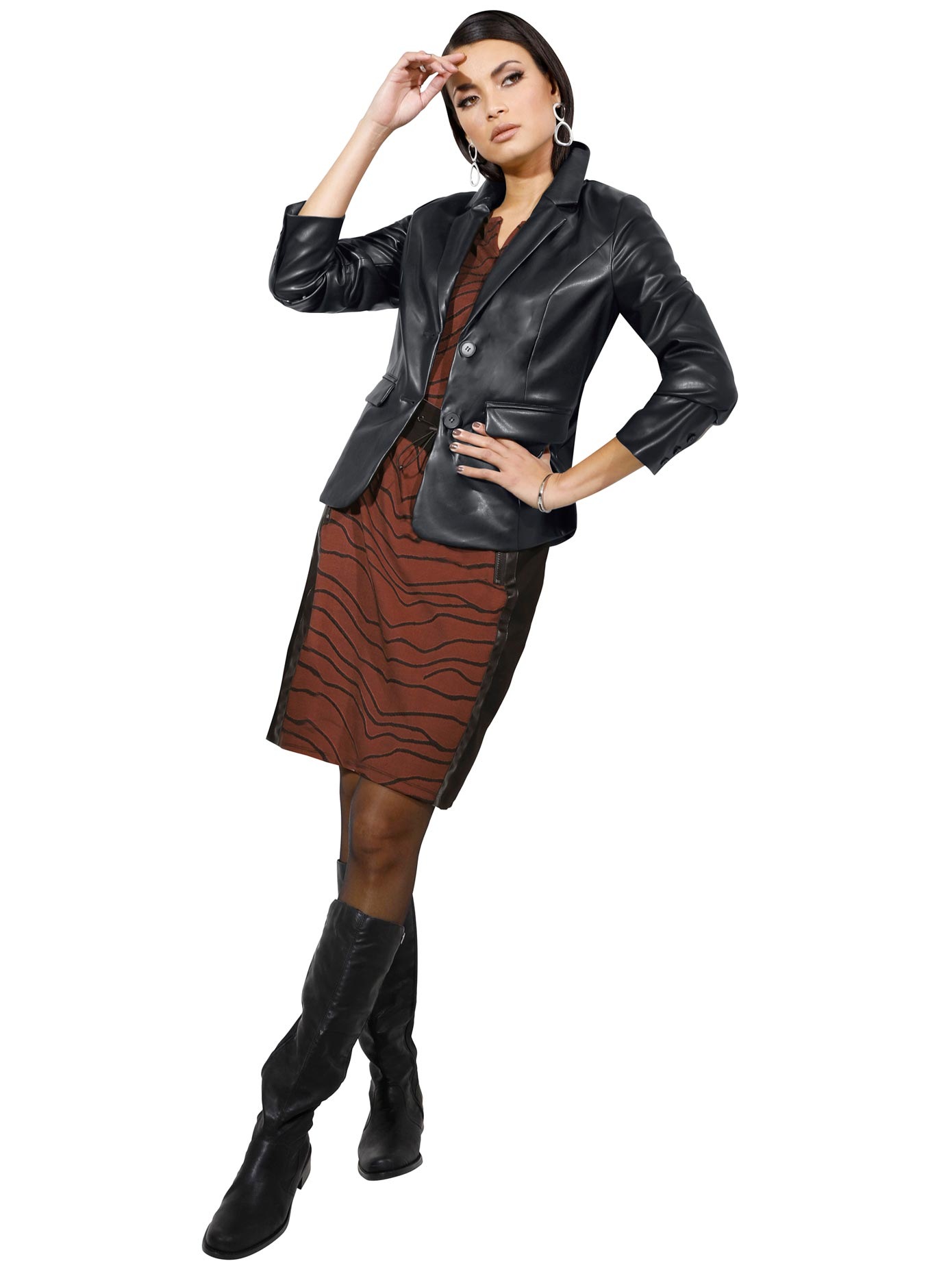 Image of Casual Looks Lederimitat-Blazer bei Ackermann Versand Schweiz