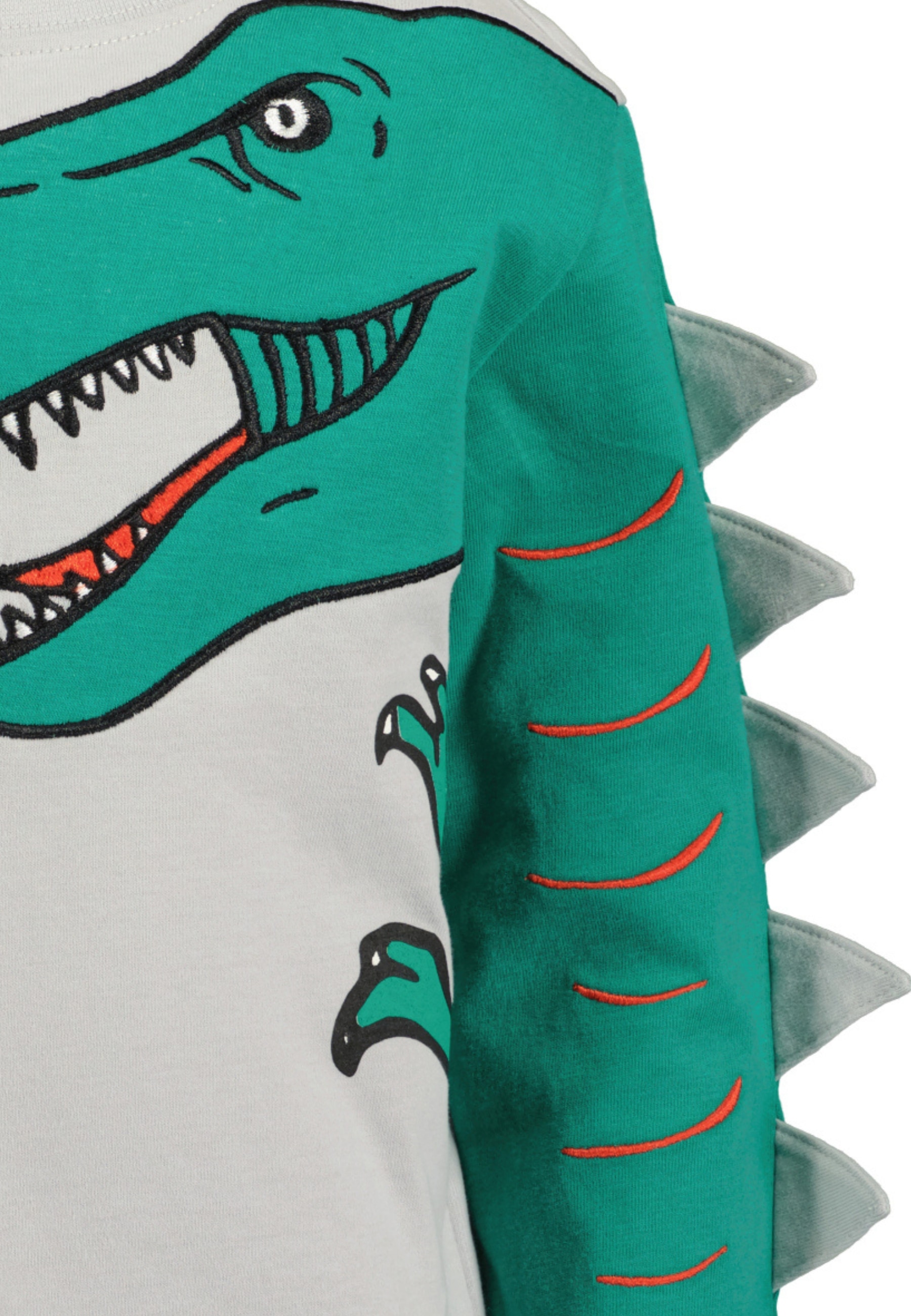 Blue Seven Langarmshirt, mit aussergewöhnlichem, hochwertigen Dino-Motiv