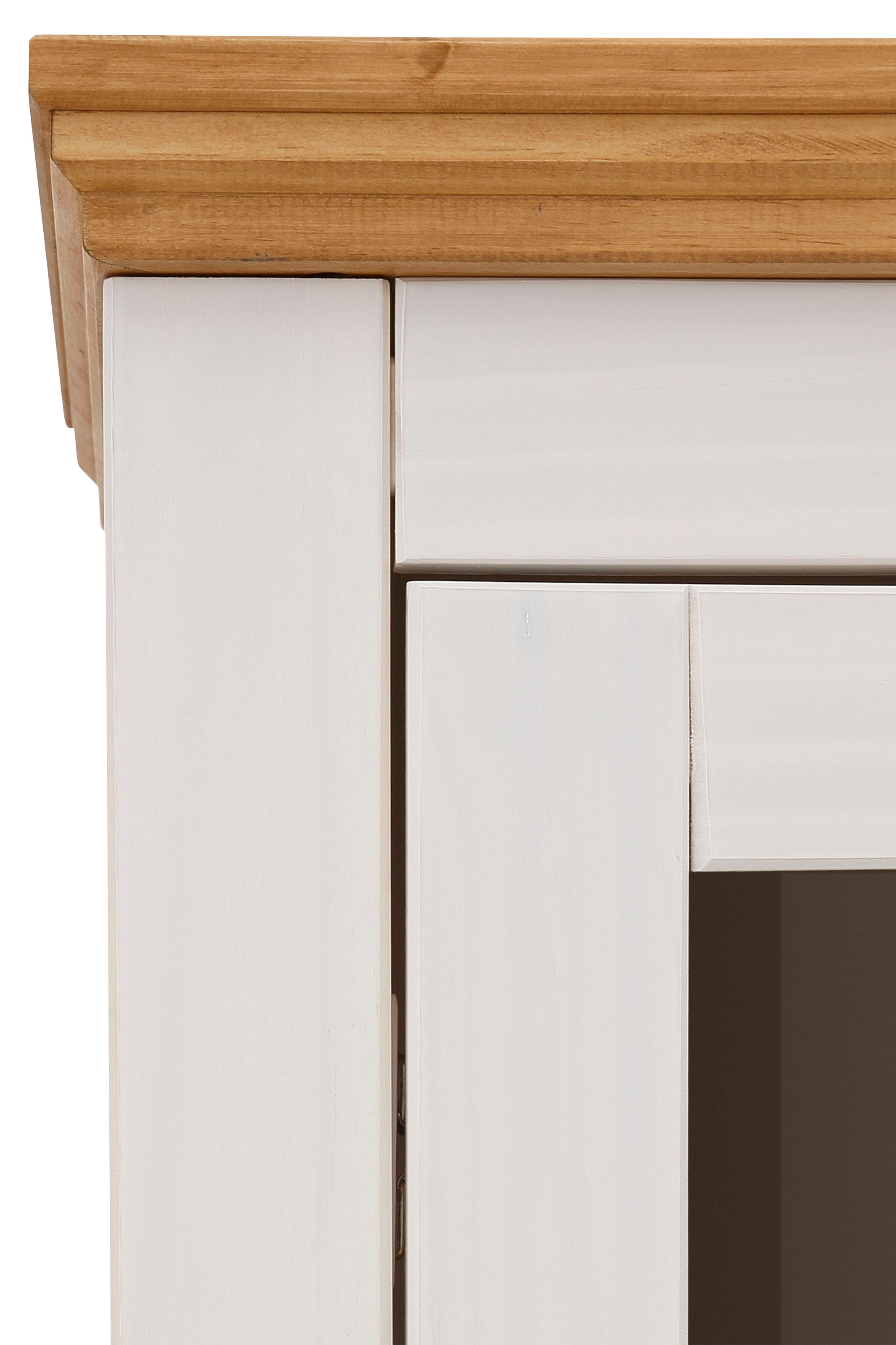 Home affaire Vitrine »Selma«, Höhe 180 cm, mit schöner Holzmaserung