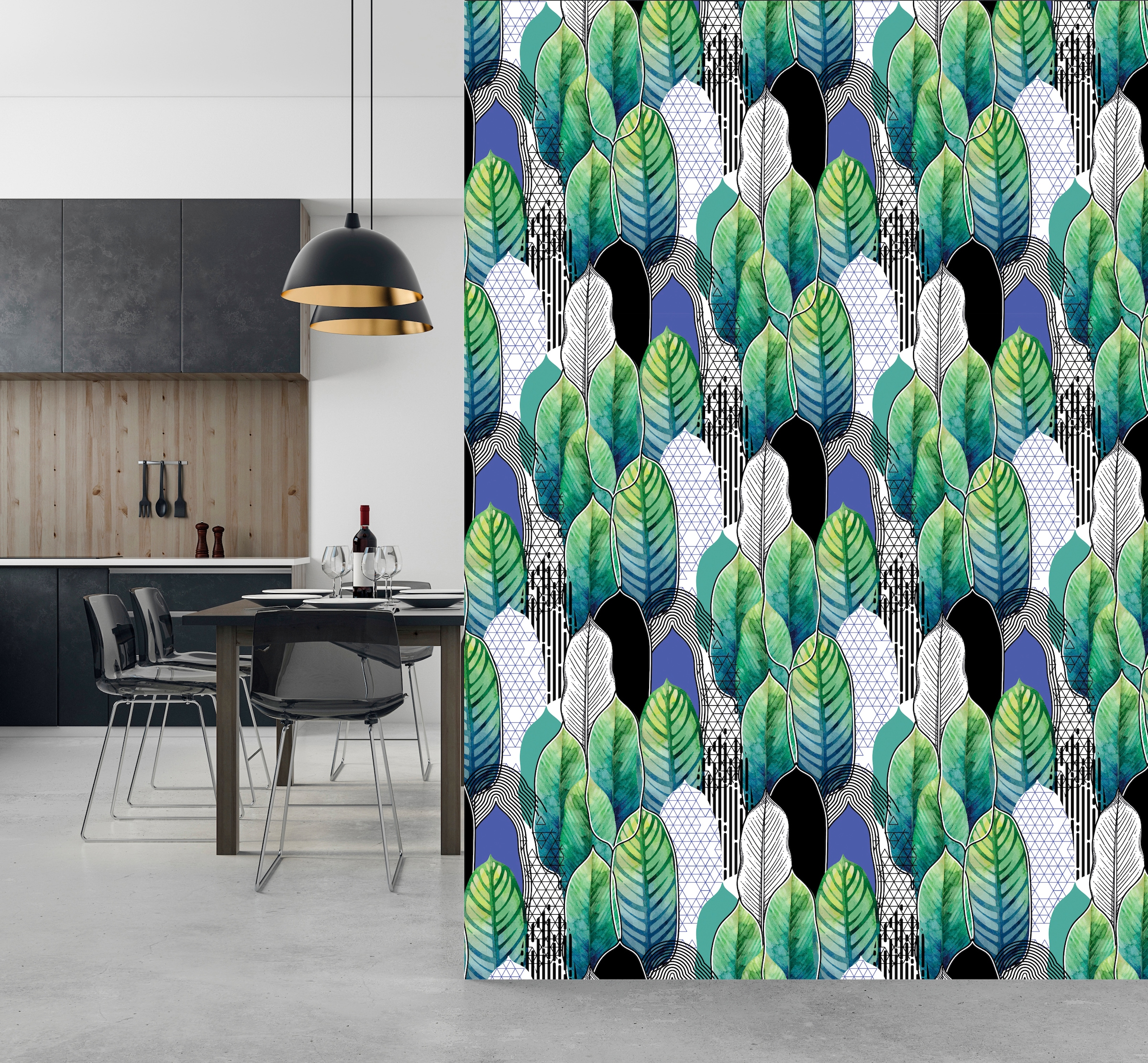 queence Vinyltapete »Levke«, bedruckt-Barock-Antikoptik-Kunst, 90x250cm, selbstklebend, kinderleichte Anbringung, Sticker