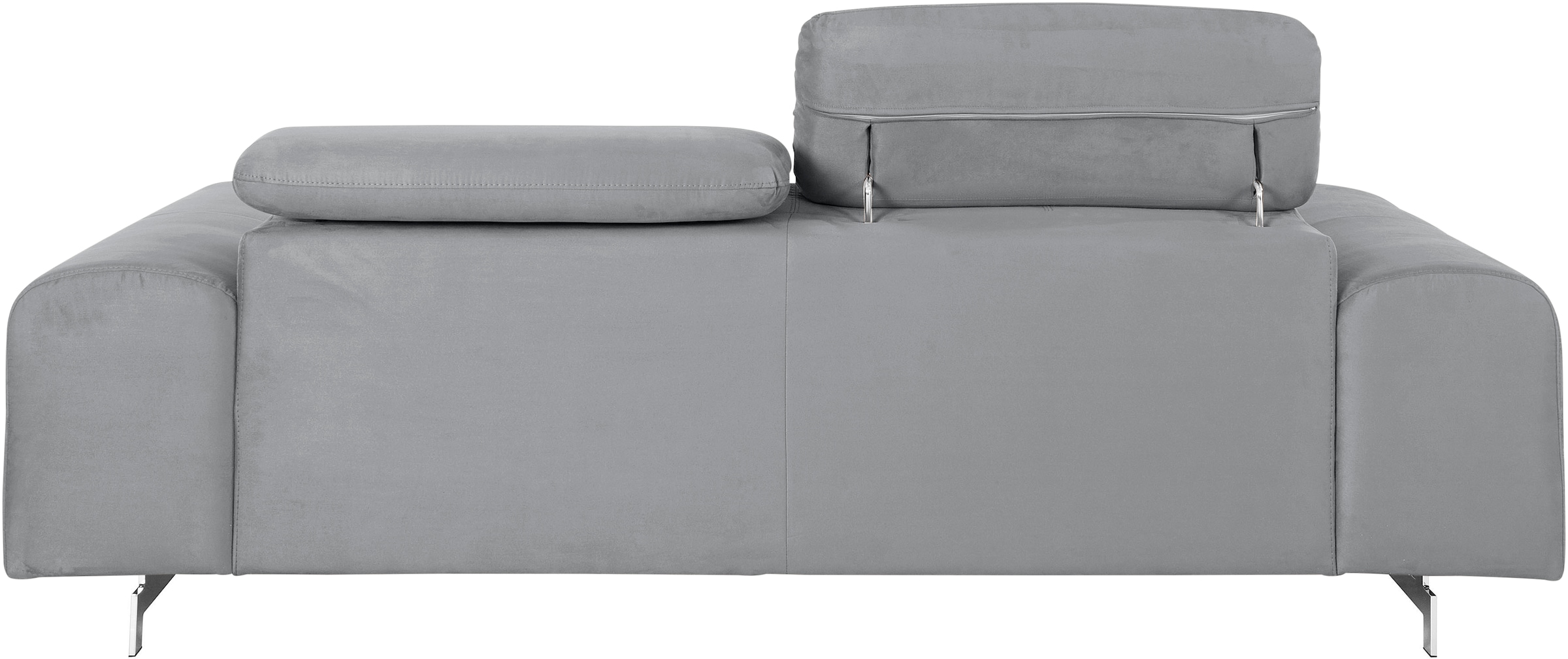 COTTA 3-Sitzer »Chef«, Big-Sofa mit Kopfteilverstellung, edle Metallkufen