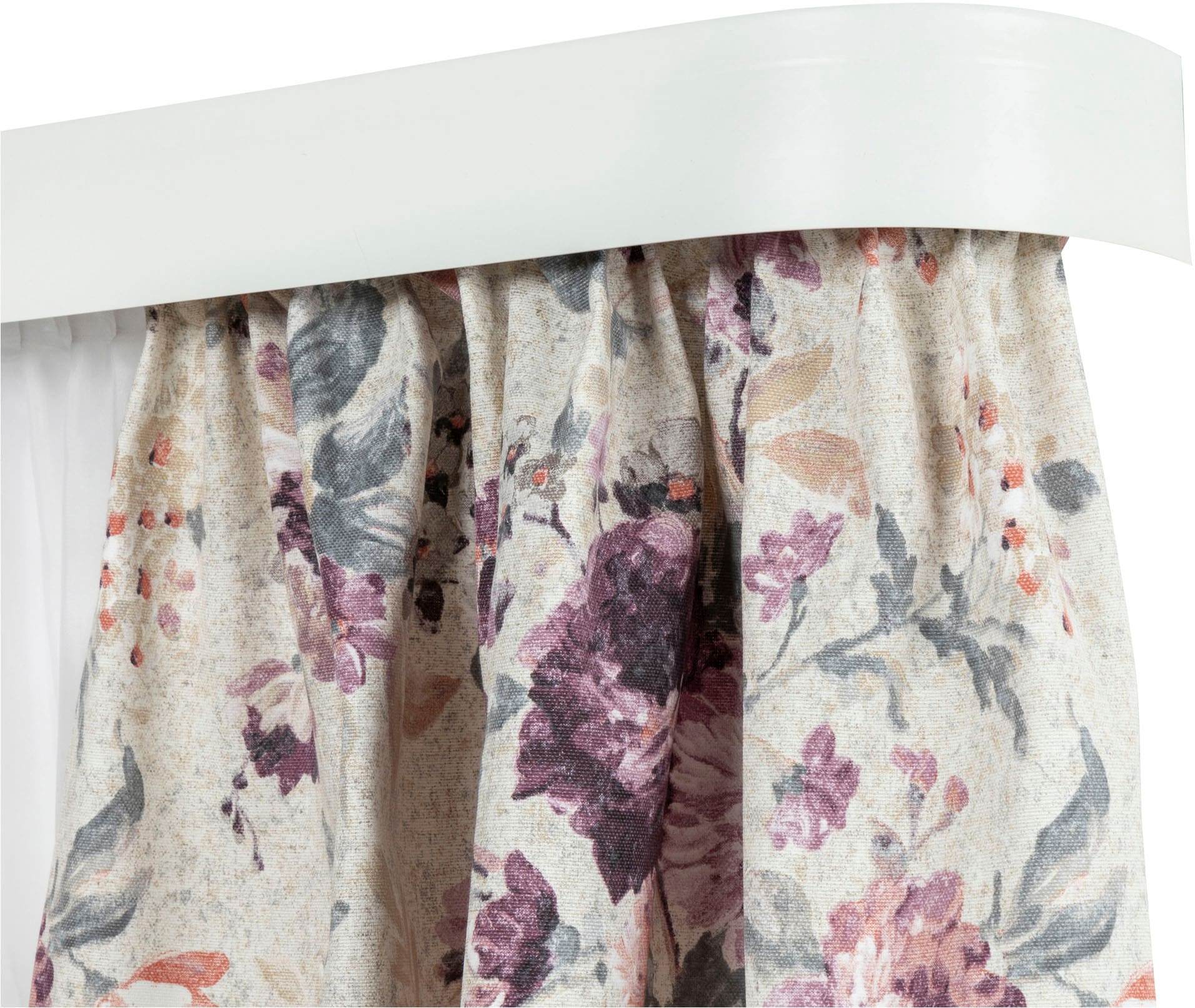 SN DECO GROUP Vorhangschiene »SH2« 2 läufig-läufig Fixmass Set 2-läufig, inkl. Rundbögen, Blende 7,5 cm, vorgebohrt, Innenlauf