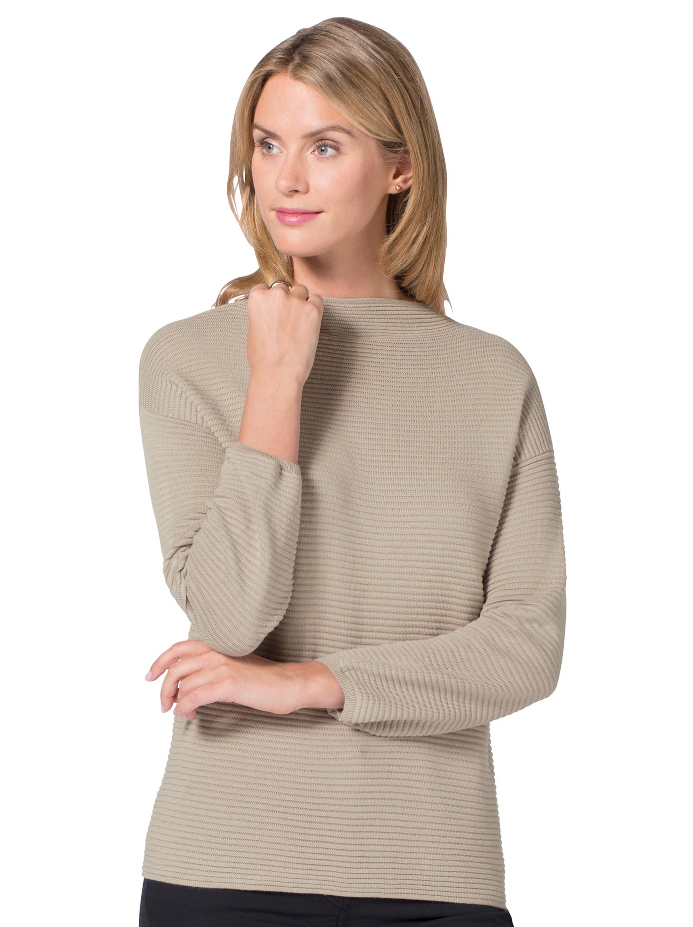 Ambria Pullover mit angeschnittenem Stehkragen