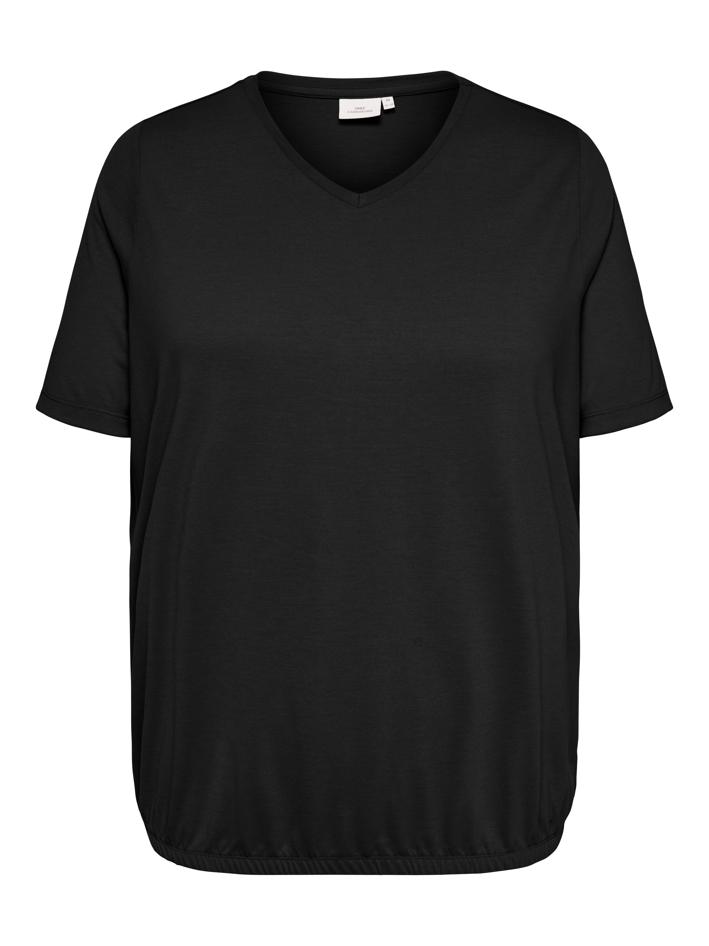 Image of ONLY CARMAKOMA V-Shirt "CARCORAL S/S V-NECK TEE JRS"