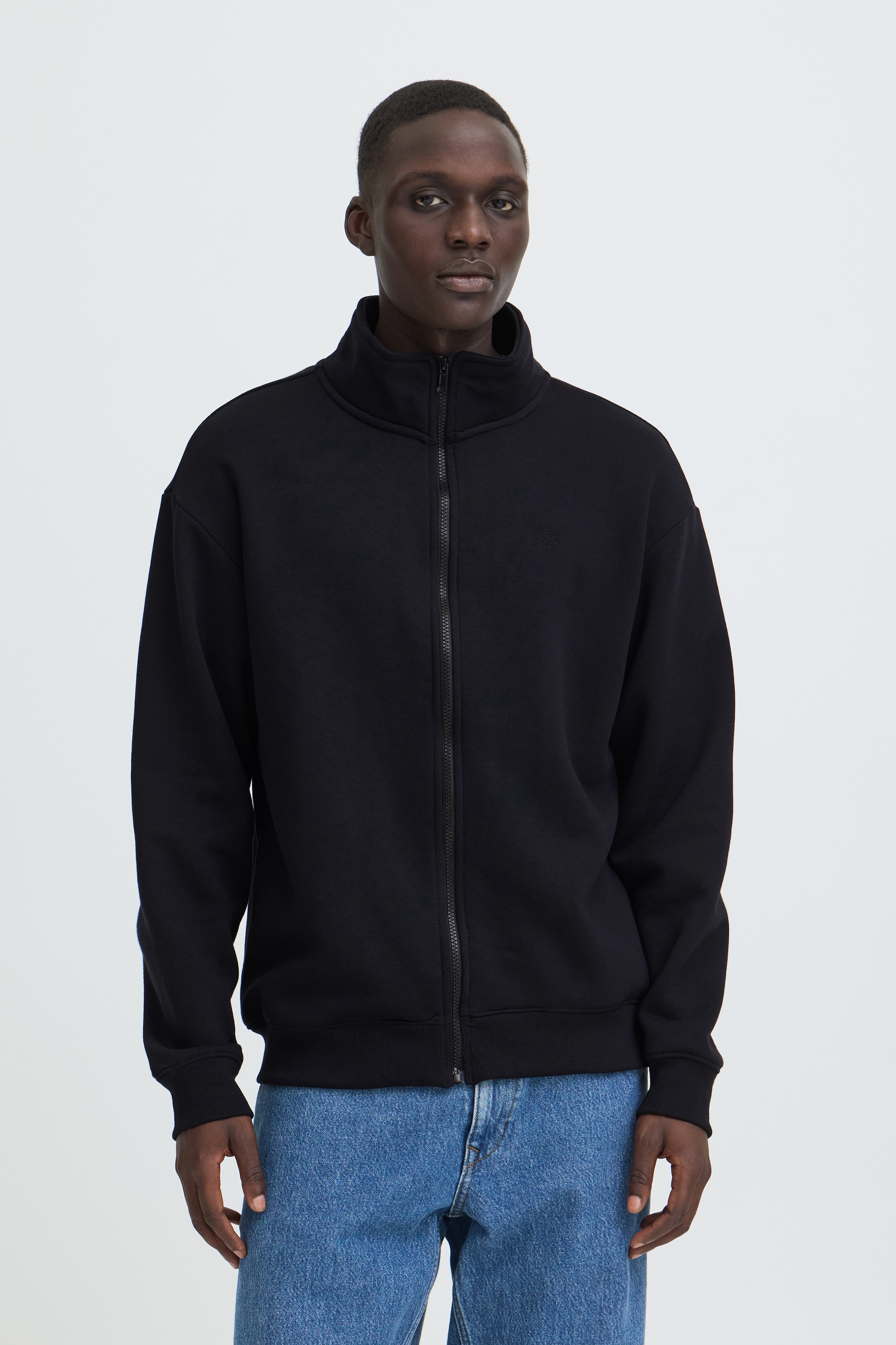 Image of Blend Sweatjacke "BHJUSTE STAND SWEATSHIRT" Baumwollmischung, regular fit