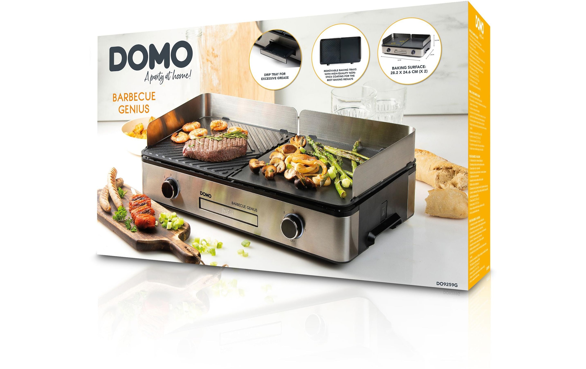 Domo Tischgrill »DO9259G 2400 W«, 2400 W