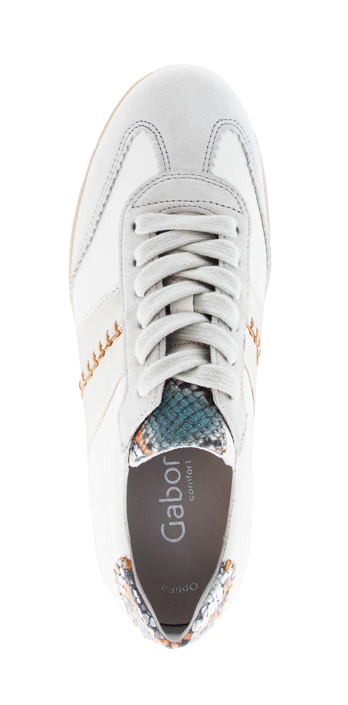 Gabor Sneaker  , Freizeitschuh, Halbschuh, Schnürschuh mit bunten Kontrastbesätzen
