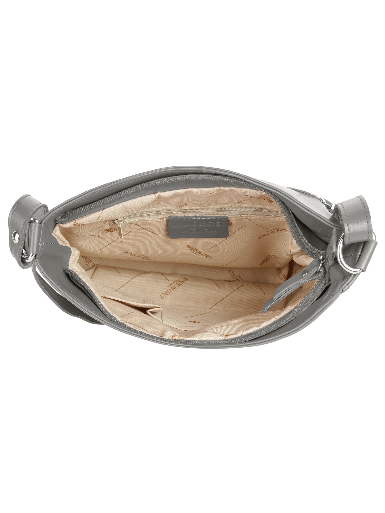 Samantha Look Umhängetasche echt Leder, Made in Italy