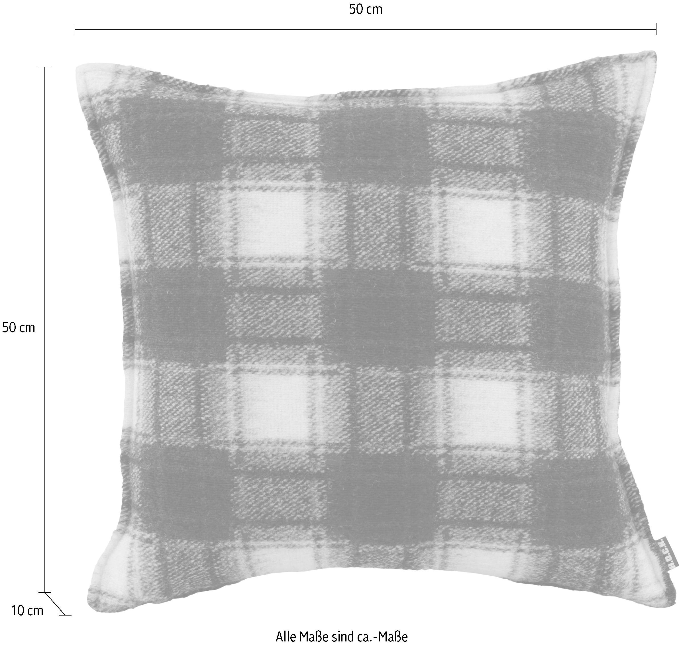 H.O.C.K. Dekokissen »Scorpio« mit Karomuster, Kissenhülle mit Füllung, 1 Stück