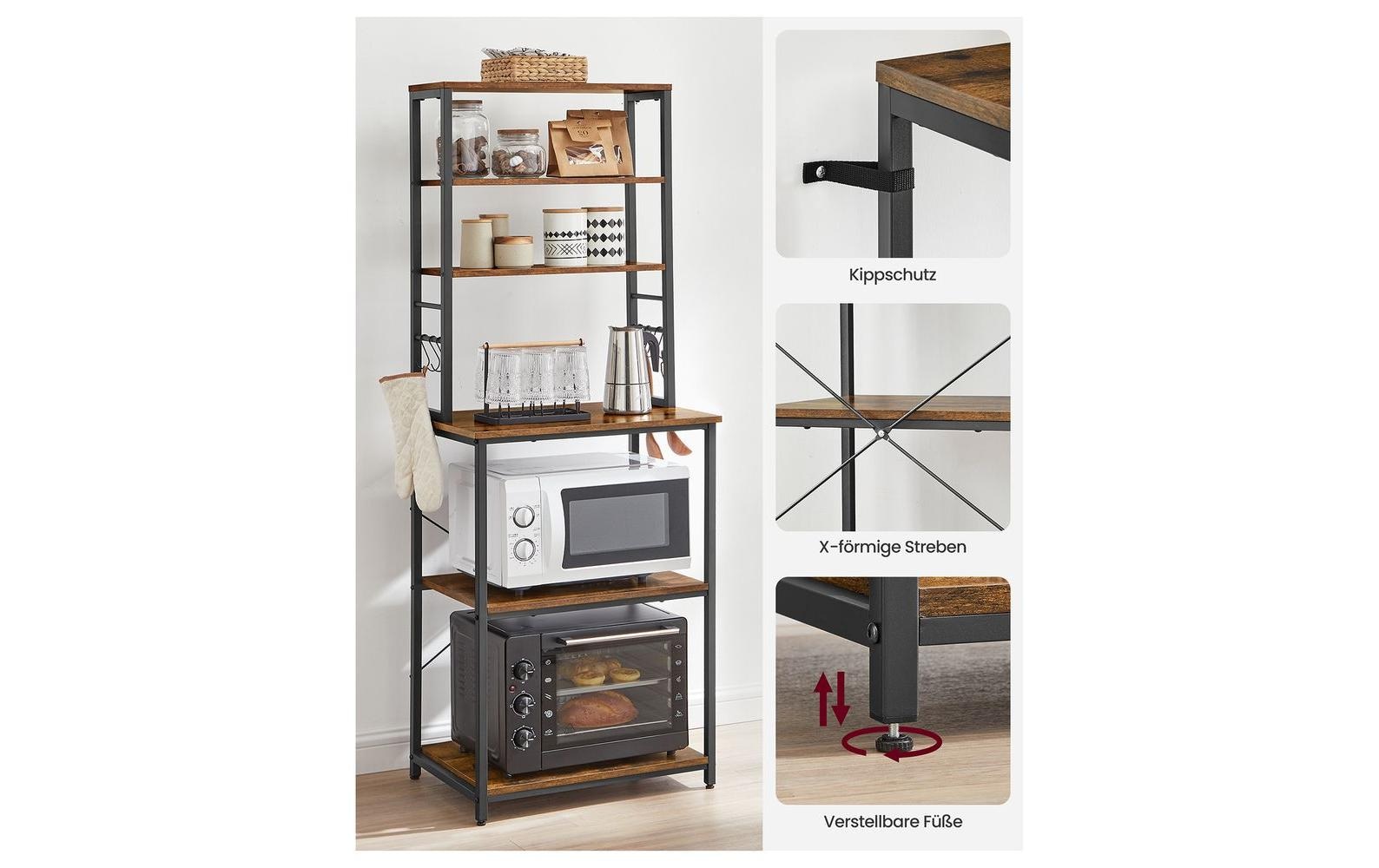 VASAGLE Étagère de cuisine »mit 6 Ablagen«