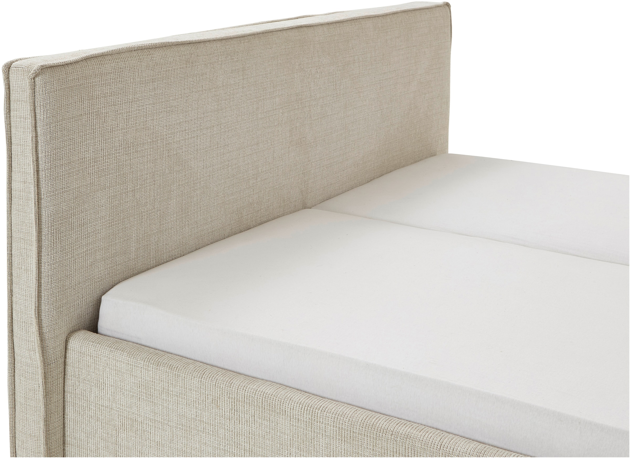 meise.möbel Polsterbett »Riva II« mit schwarzen Metallfüssen, wahlweise mit Bettkasten