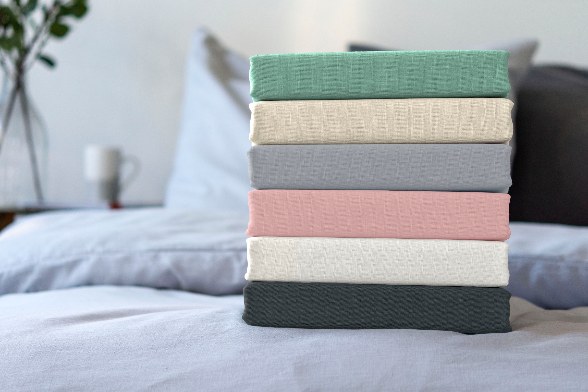 SETEX Bettwäsche »Setex Halbleinen«, Halbleinen Qualität (55% Leinen, 45% Baumwolle), mit Reissverschluss