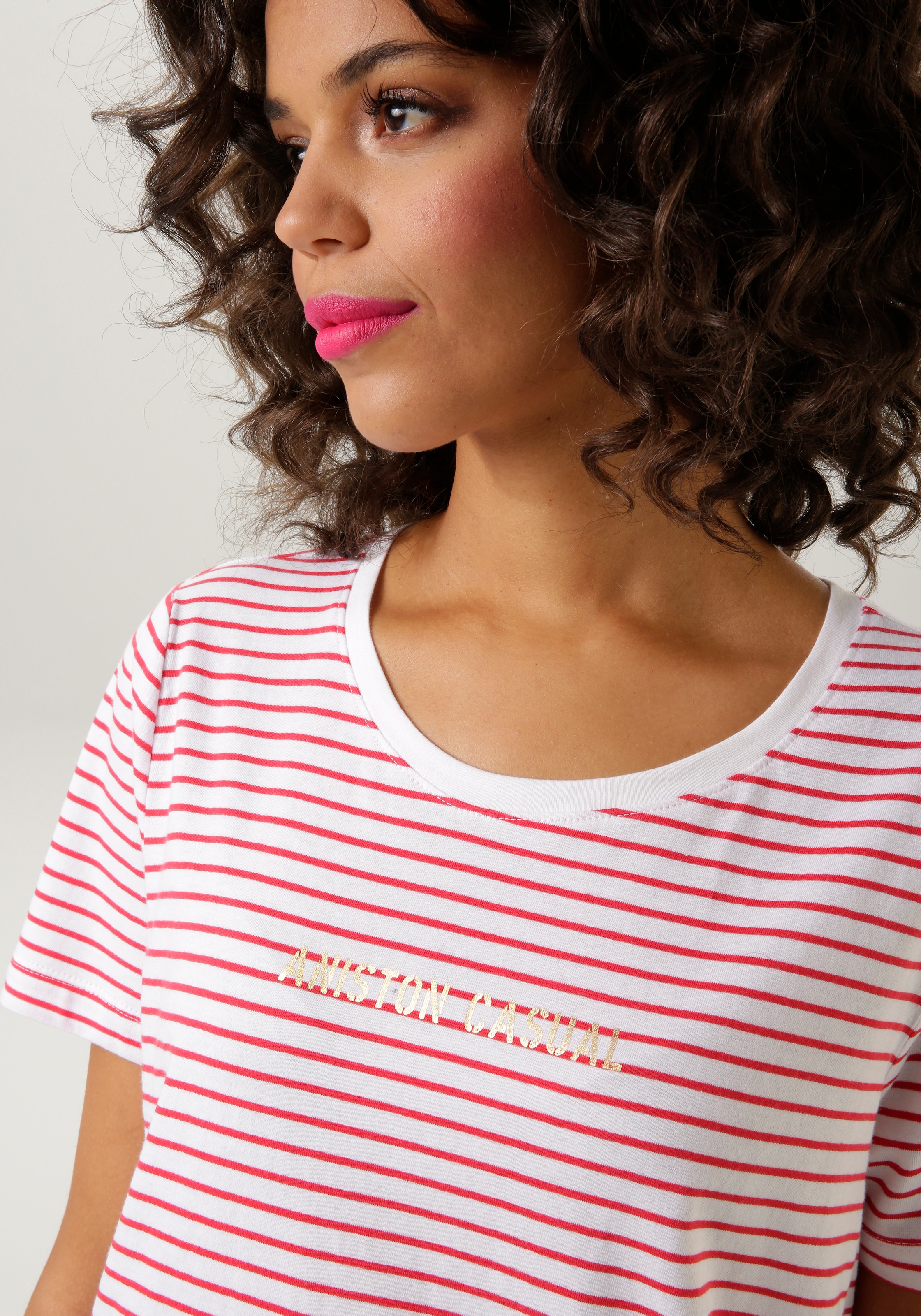 Aniston CASUAL T-Shirt, im Streifen-Dessin