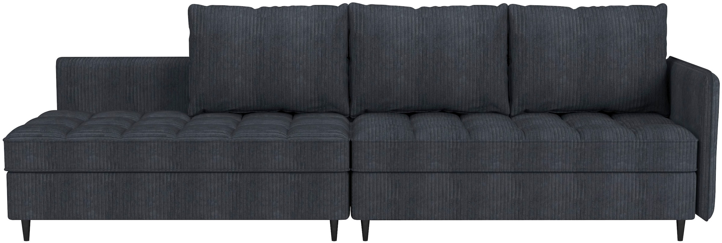 Dorel Home Ecksofa »LINDHUS, L-Form, verschiedene Stellvarianten, Schlaf-Liege«, Modulsofa, Recamiere, grosser Bettkasten, Cord, Chenille