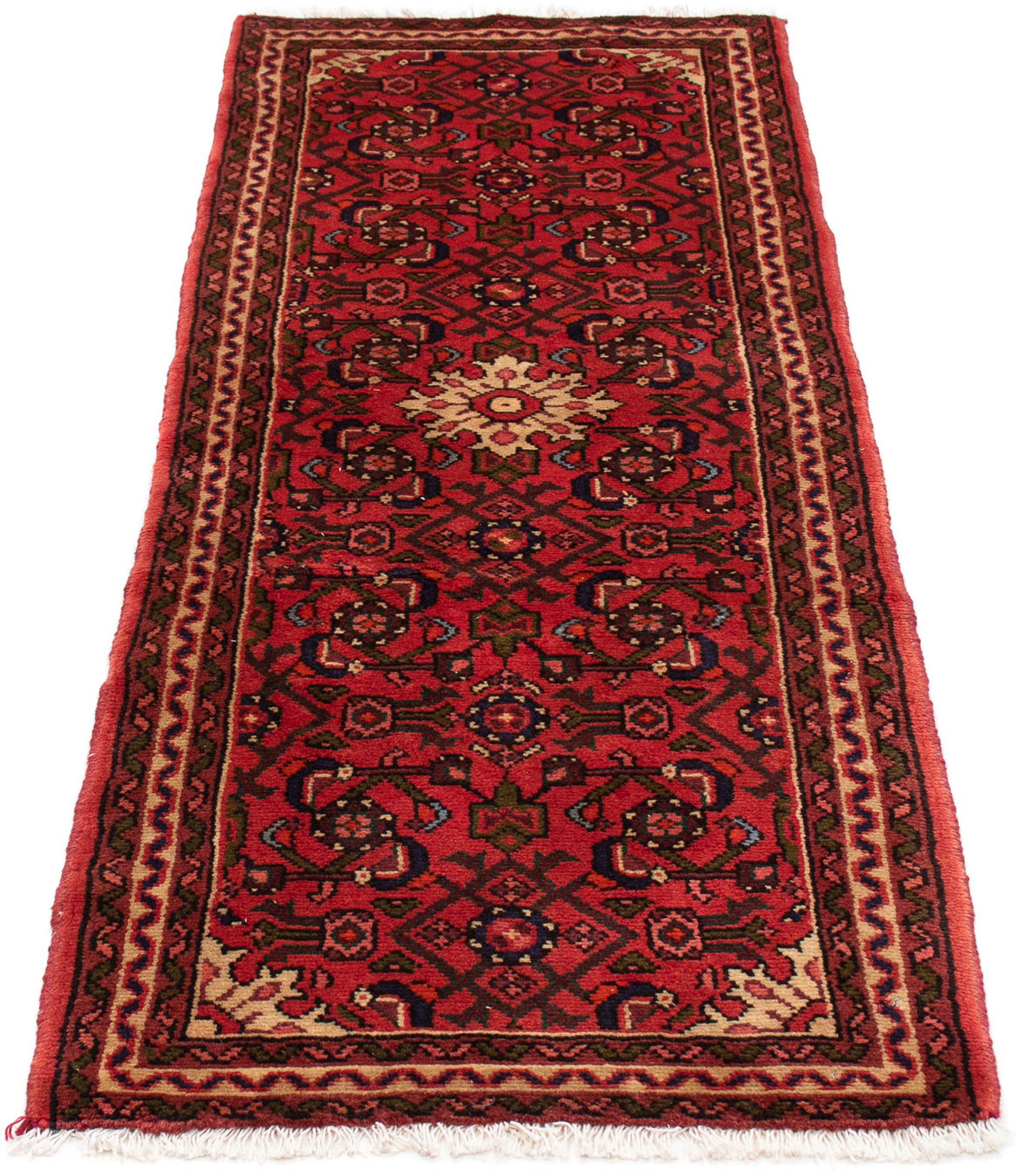 Image of morgenland Orientteppich »Perser - Nomadic - 200 x 67 cm - dunkelrot«, rechteckig, 10 mm Höhe, Wohnzimmer, Handgeknüpft, Einzelstück mit Zertifikat bei Ackermann Versand Schweiz