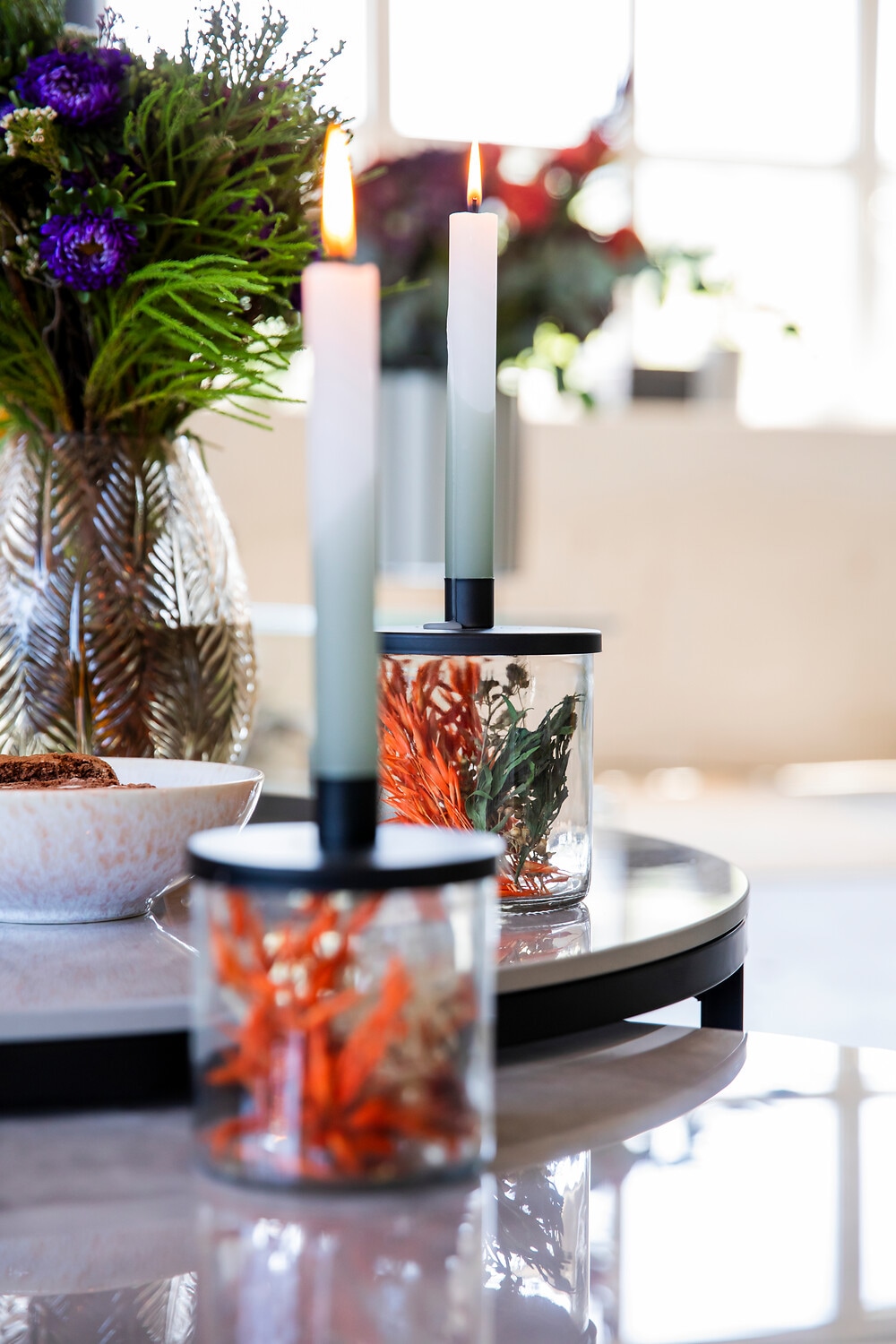 Creativ home Porte-bougies »Kerzenhalter« mit mehreren Funktionen