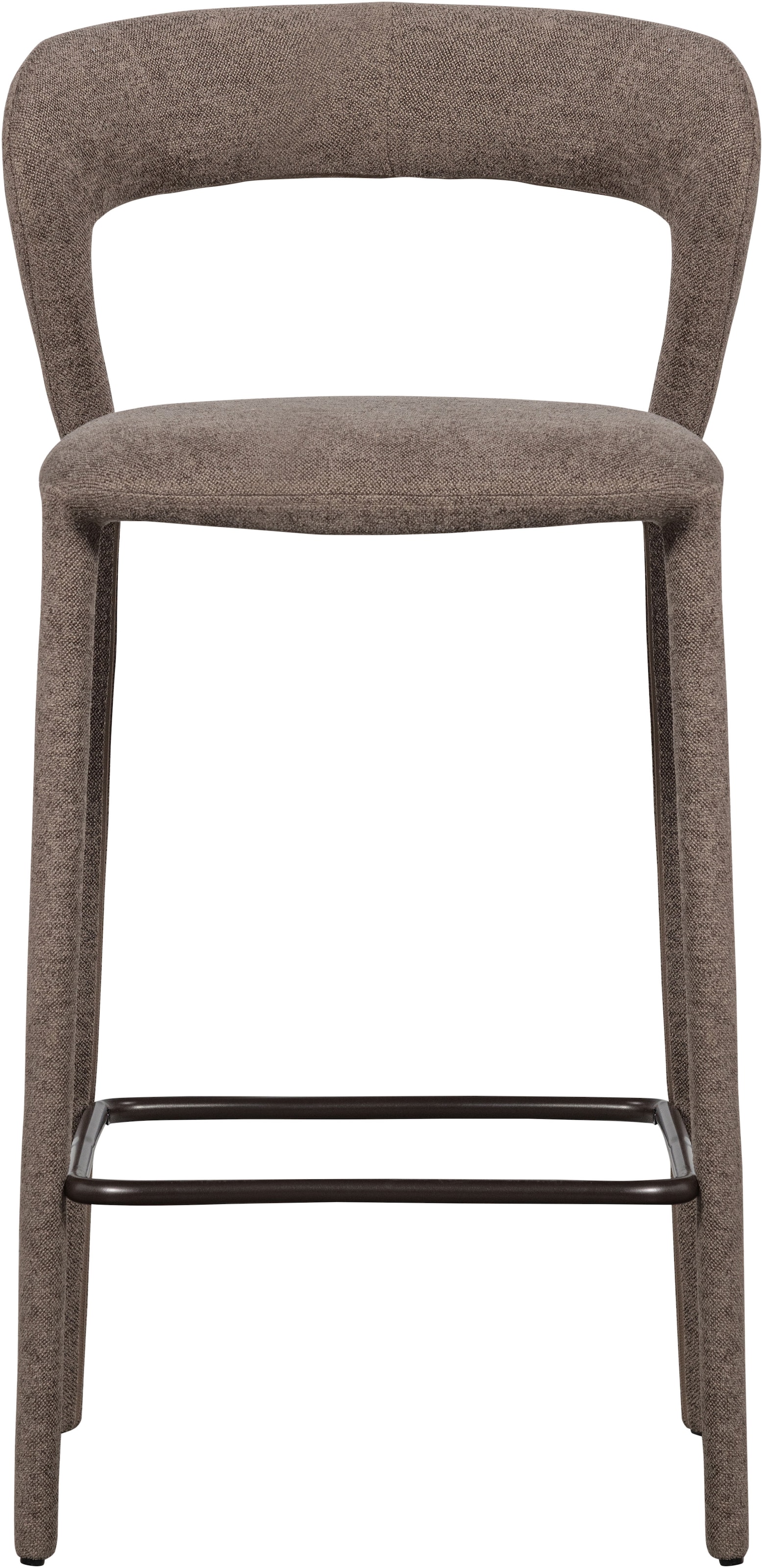 WOOOD Barhocker »Noble mit vollgepolstertem Gestell und Fussstütze B 48 x T 52 x H 95 cm« Gewebter Bezug, Hohe Verschleissfestigkeit, Tragkraft 150 kg