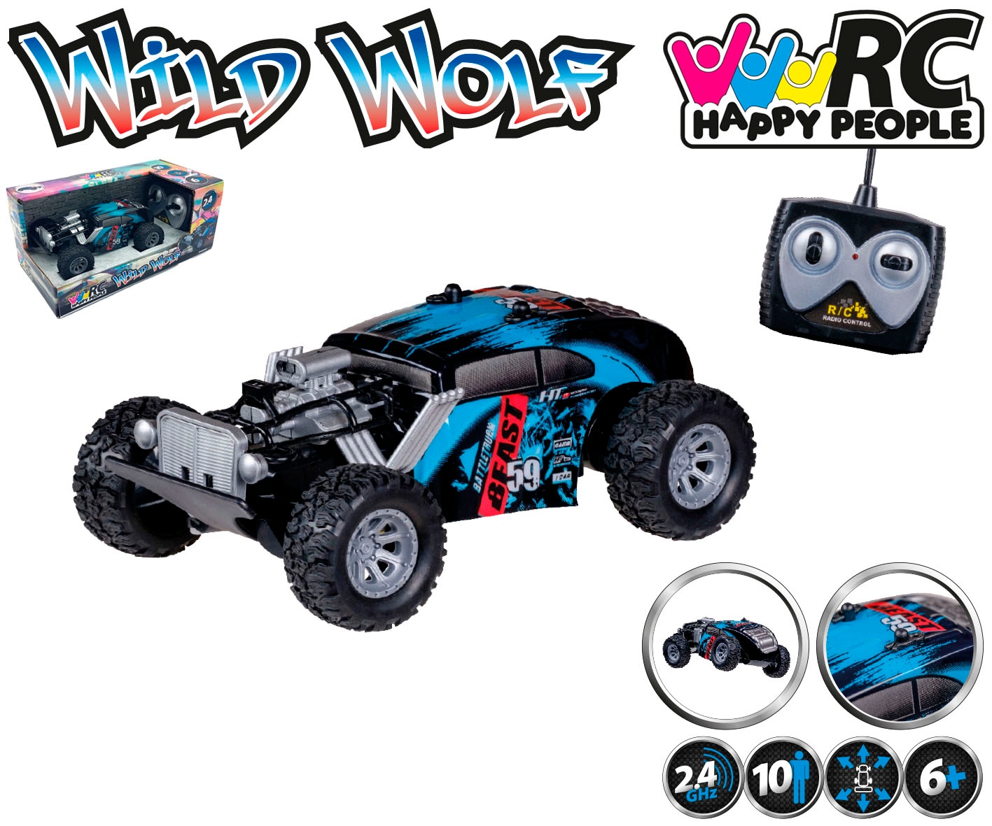 Happy People RC-Auto »Wild Wolf«