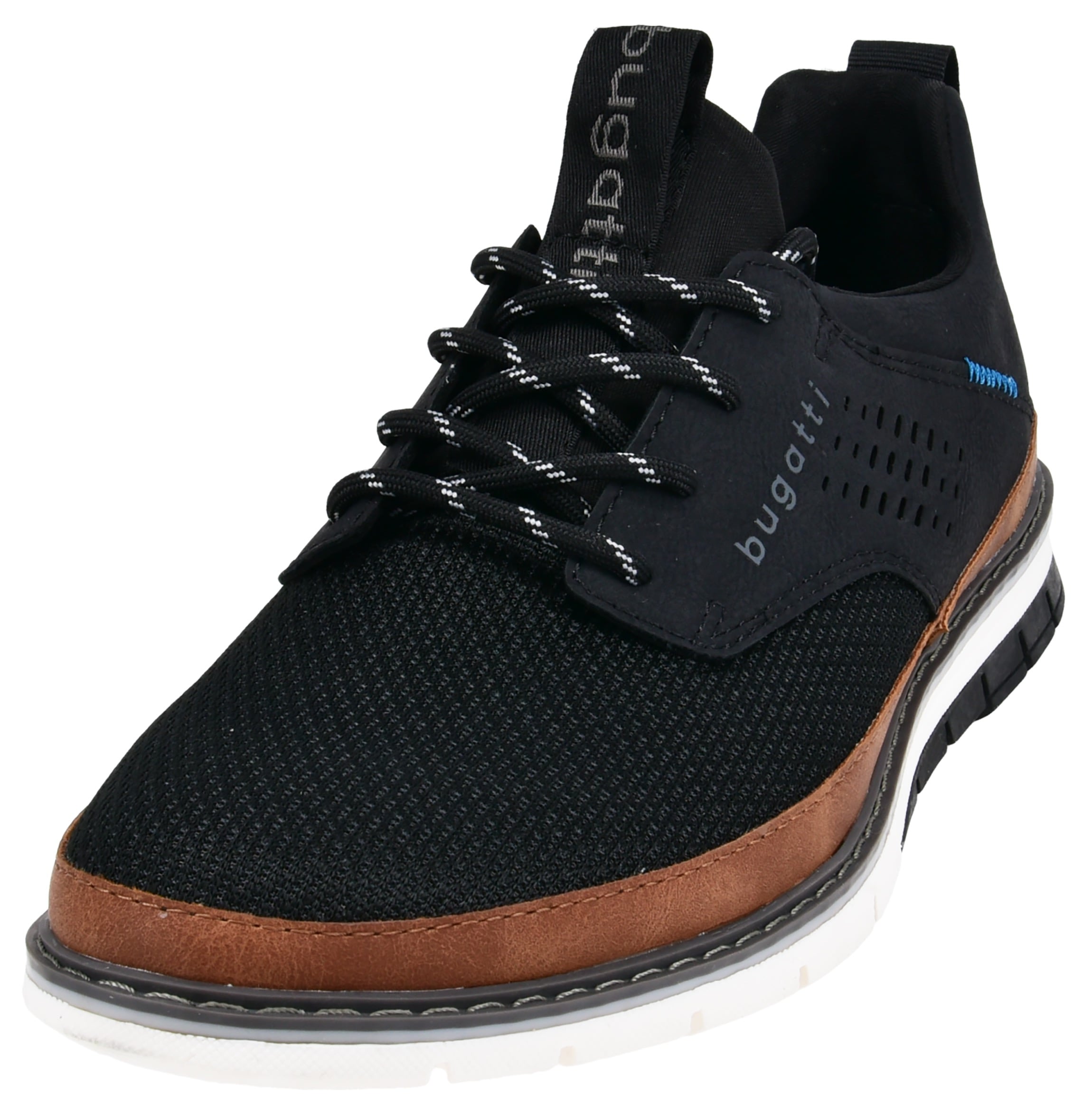 Image of bugatti Schnürschuh mit Lochmuster, Freizeitschuh, Halbschuh, Schnürschuh