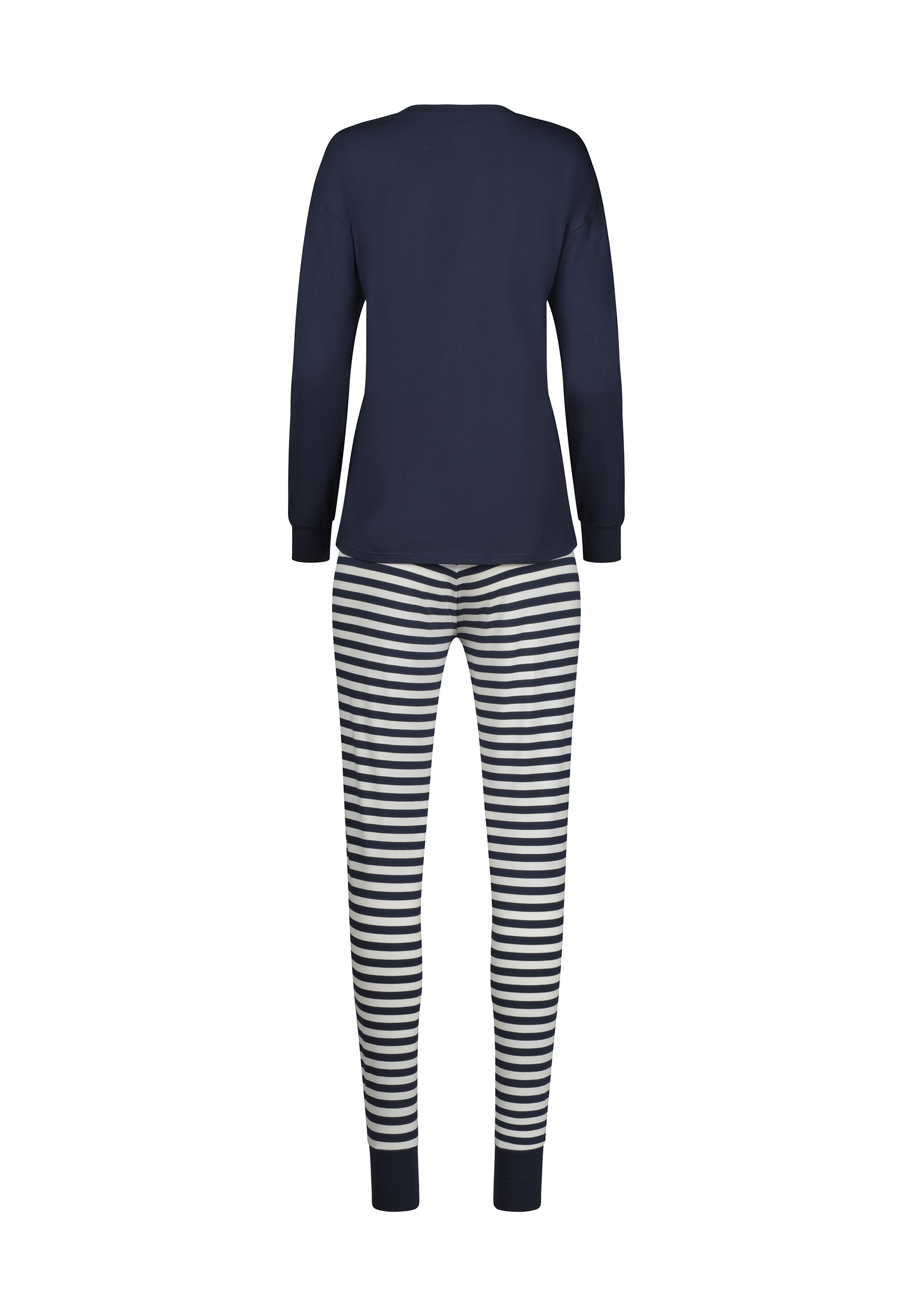 Skiny Pyjama »Night In Mix & Match« 2 tlg. mit Rundhalsausschnitt, langärmelig, breiter Bund