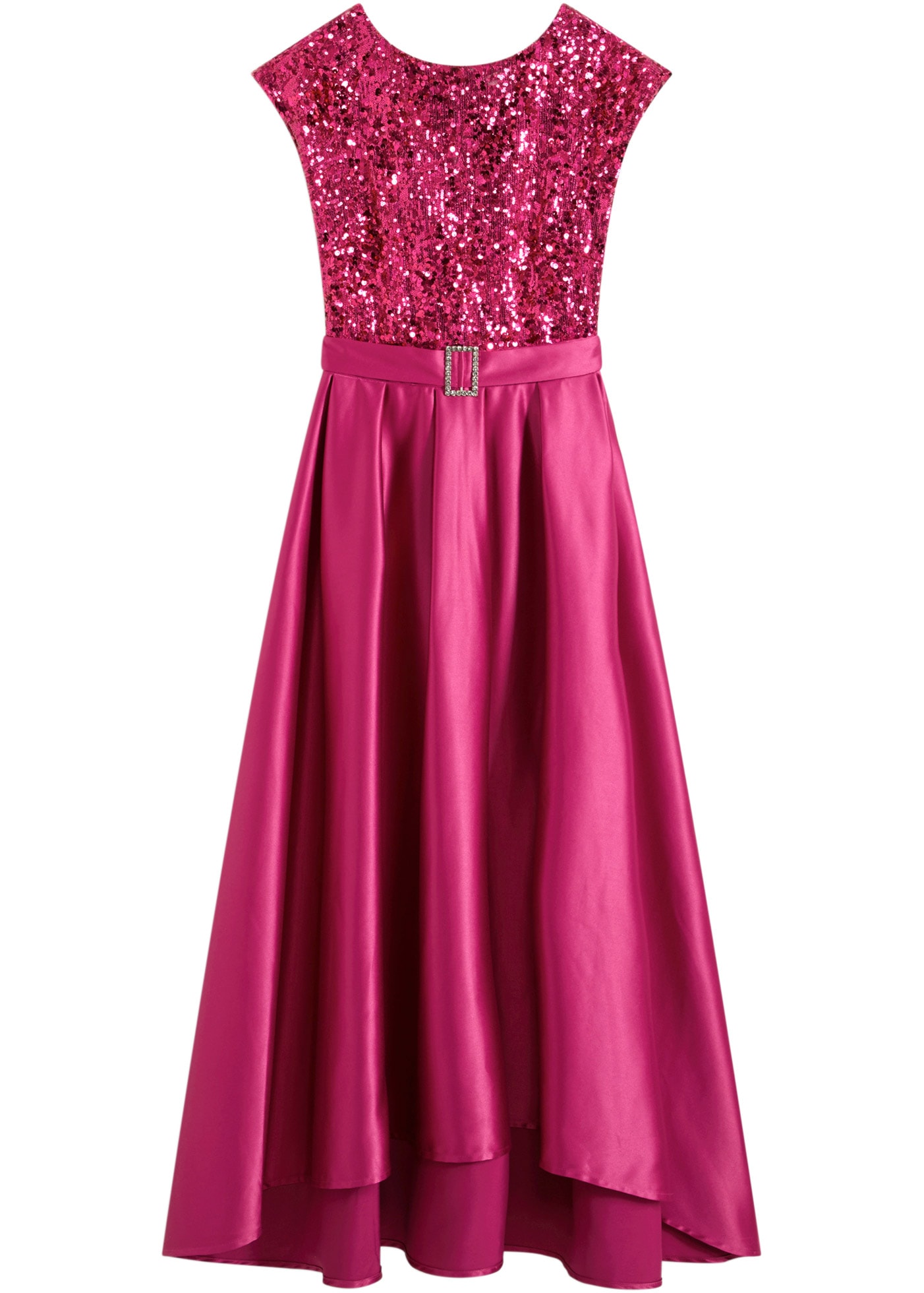 bonprix Robe de soirée für festliche Anlässe, aus glänzendem Satin, ausgestellte Passform