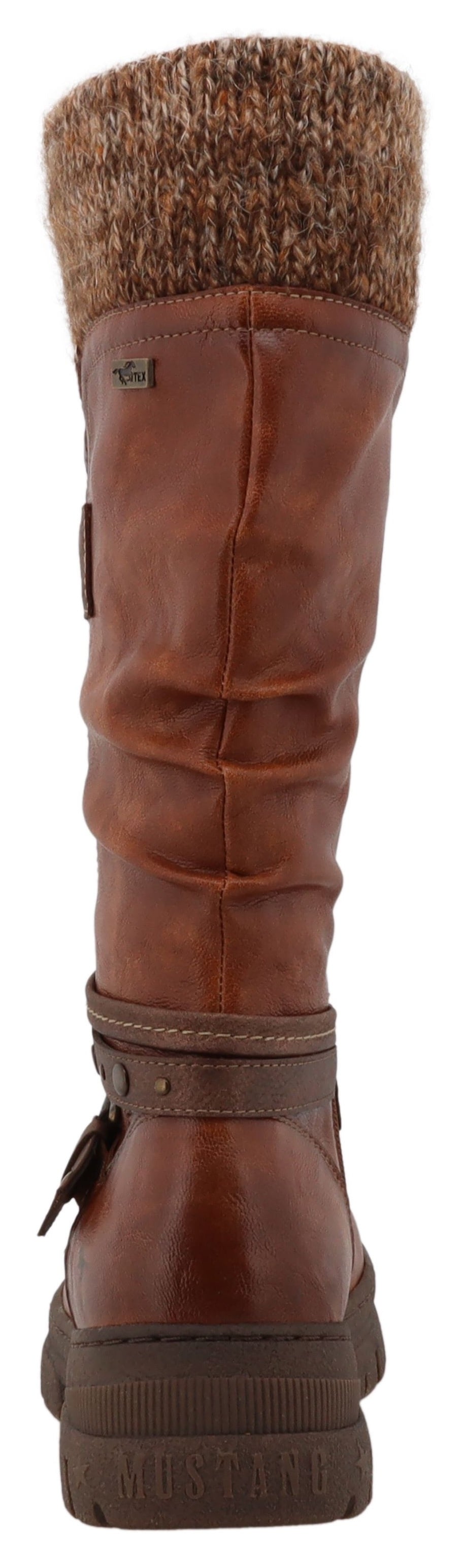 Mustang Shoes Bottes d'hiver »Tabitha«  bottes avec lanières décoratives et talon bloc
