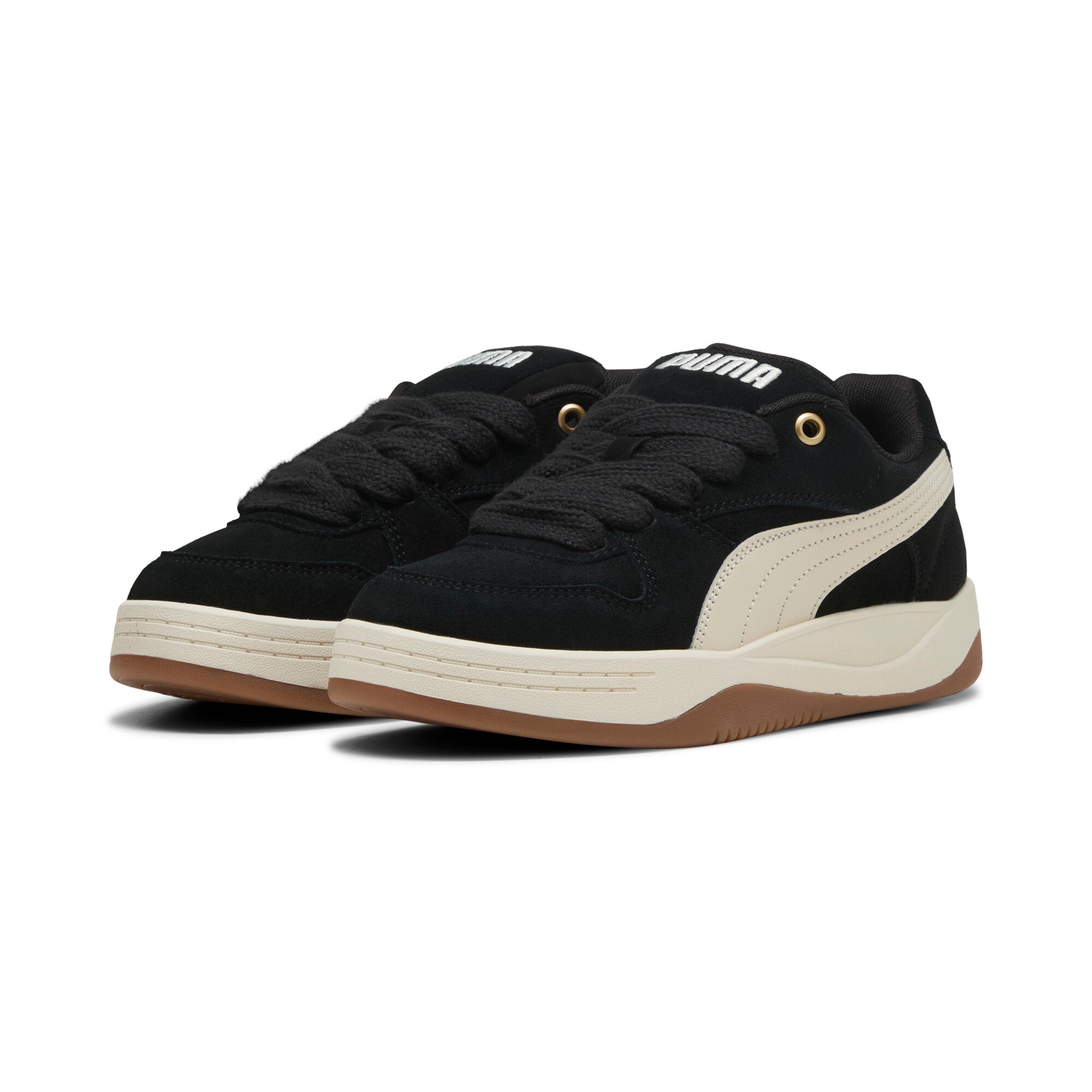 Image of PUMA Sneaker "PARK LUNA SD" aus Leder, mit Schnürverschluss, mit Innenmaterial aus Textil