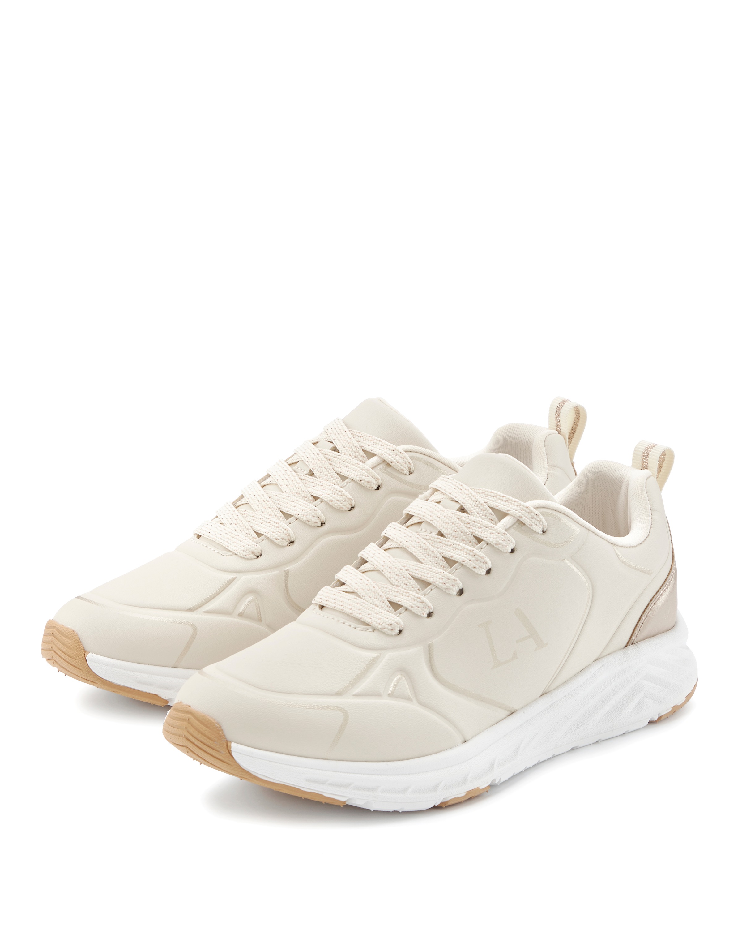 Image of LASCANA Sneaker "Freizeitschuh, Schnürschuh, Turnschuhe," mit Farbakzenten VEGAN