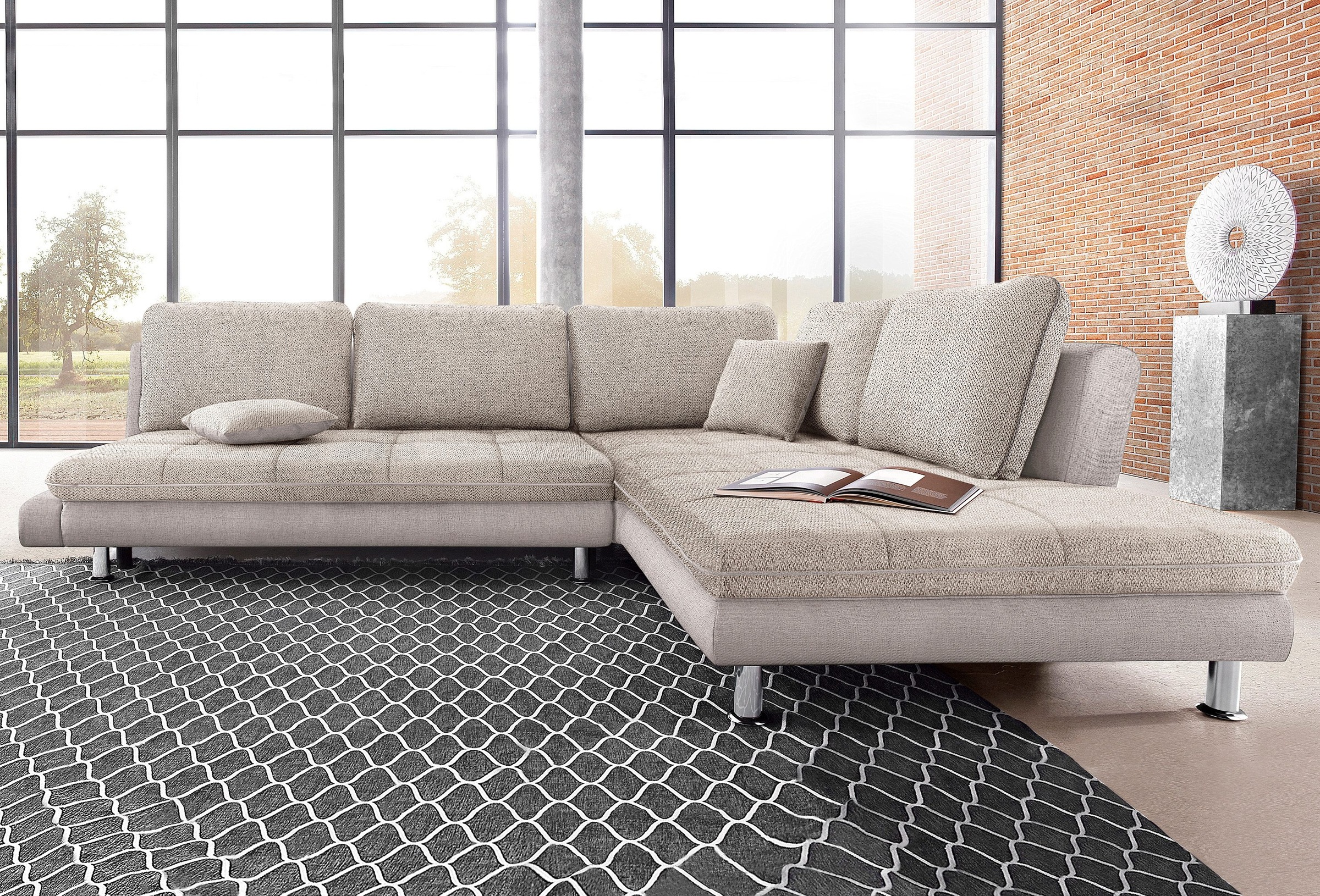 Image of sit&more Ecksofa, mit Ottomane, wahlweise mit Bettfunktion bei Ackermann Versand Schweiz