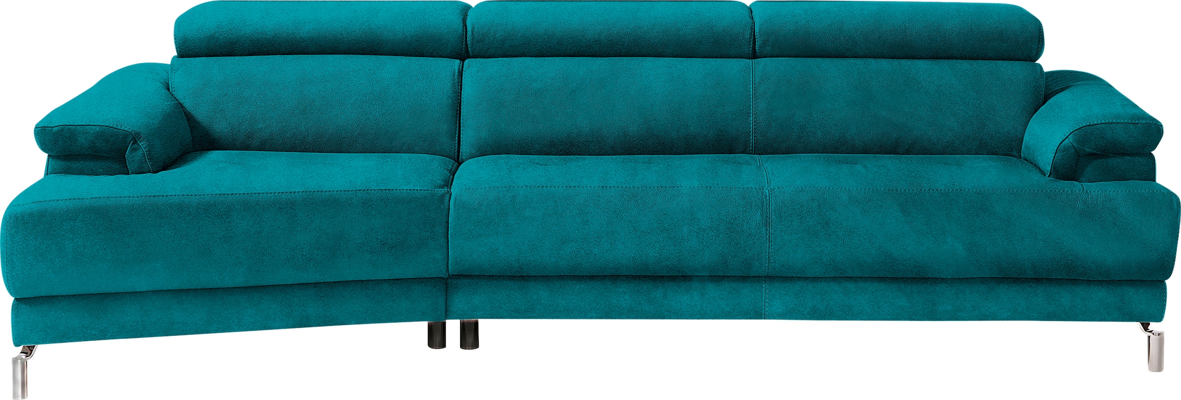 Image of Egoitaliano Ecksofa "Soul, extravagantes Designsofa, Megasofa, super bequem, tolle Details" mit Trapez-Abschlusselement, inkl verstellbarer Kopfteile