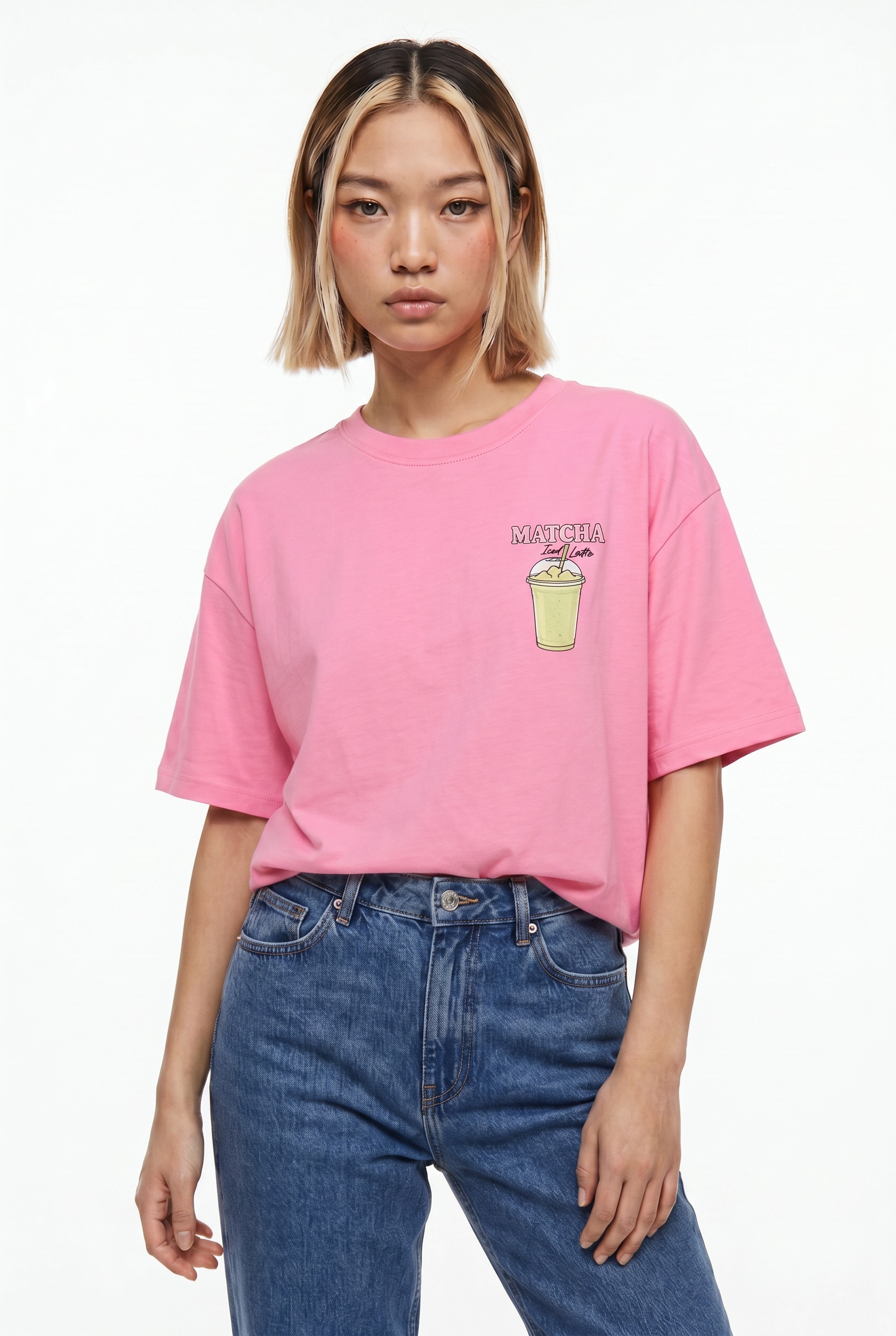 ONLY T-shirt à manches courtes »ONLRITA S/S PRINTED TEE CS JRS« Baumwolle, loose fit, Rundhals