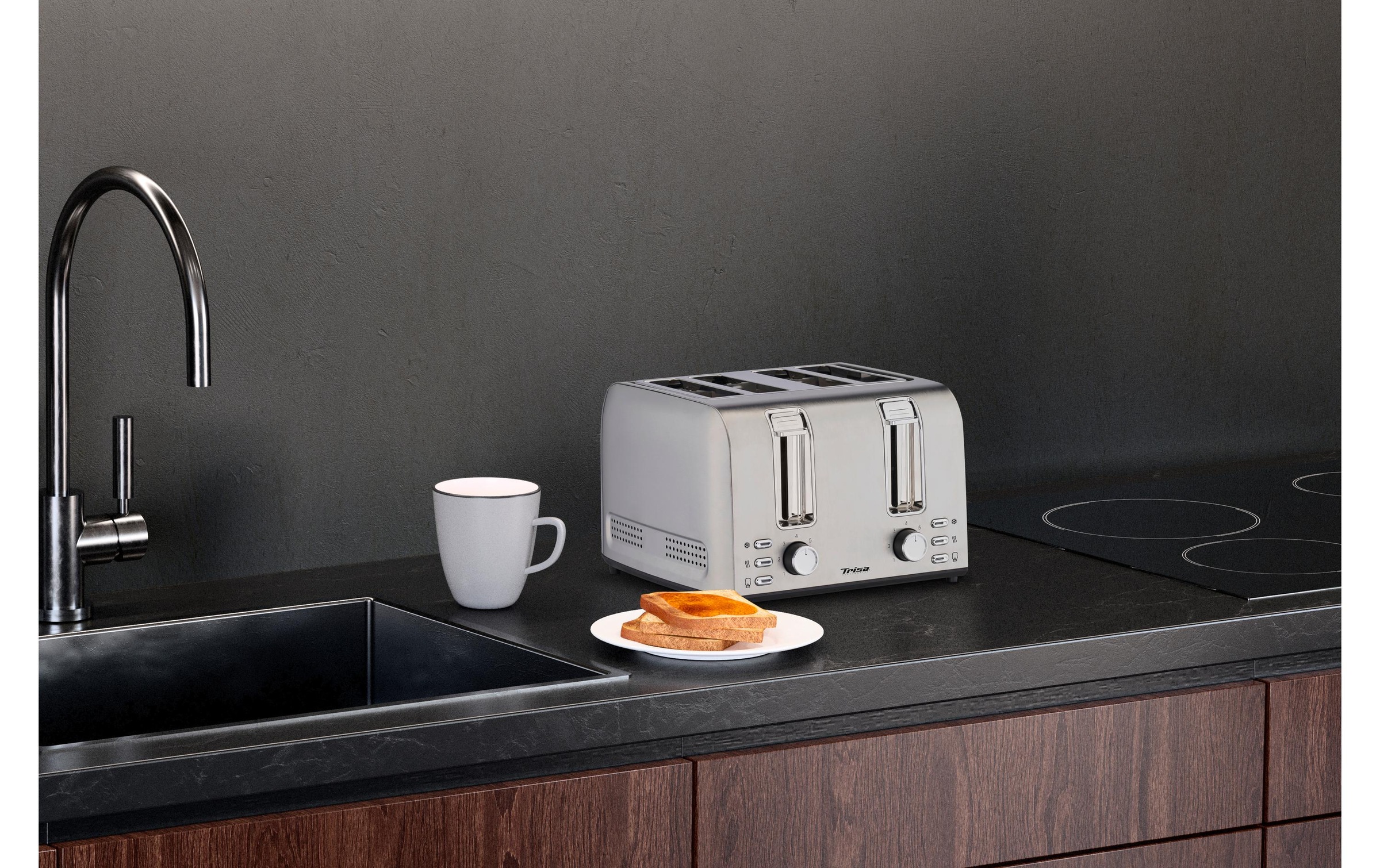 Trisa Toaster »Toast 4 All Edelstahl«, 4 Schlitze, für 4 Scheiben, 1500 W
