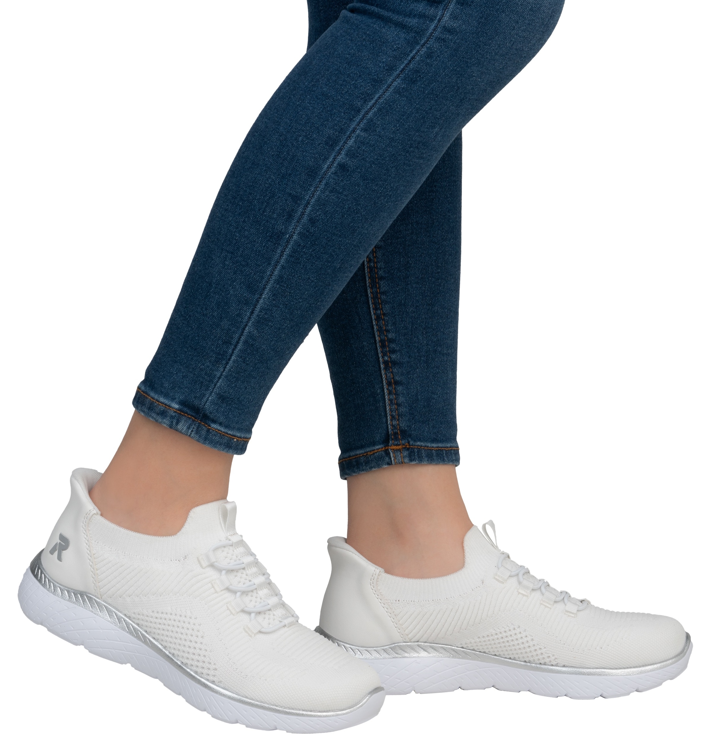 RIEKER Sport Slip-On Sneaker »Ready2GO«  , Halbschuh, Freizeitschuh, Slipper mit MemoSoft-Innensohle