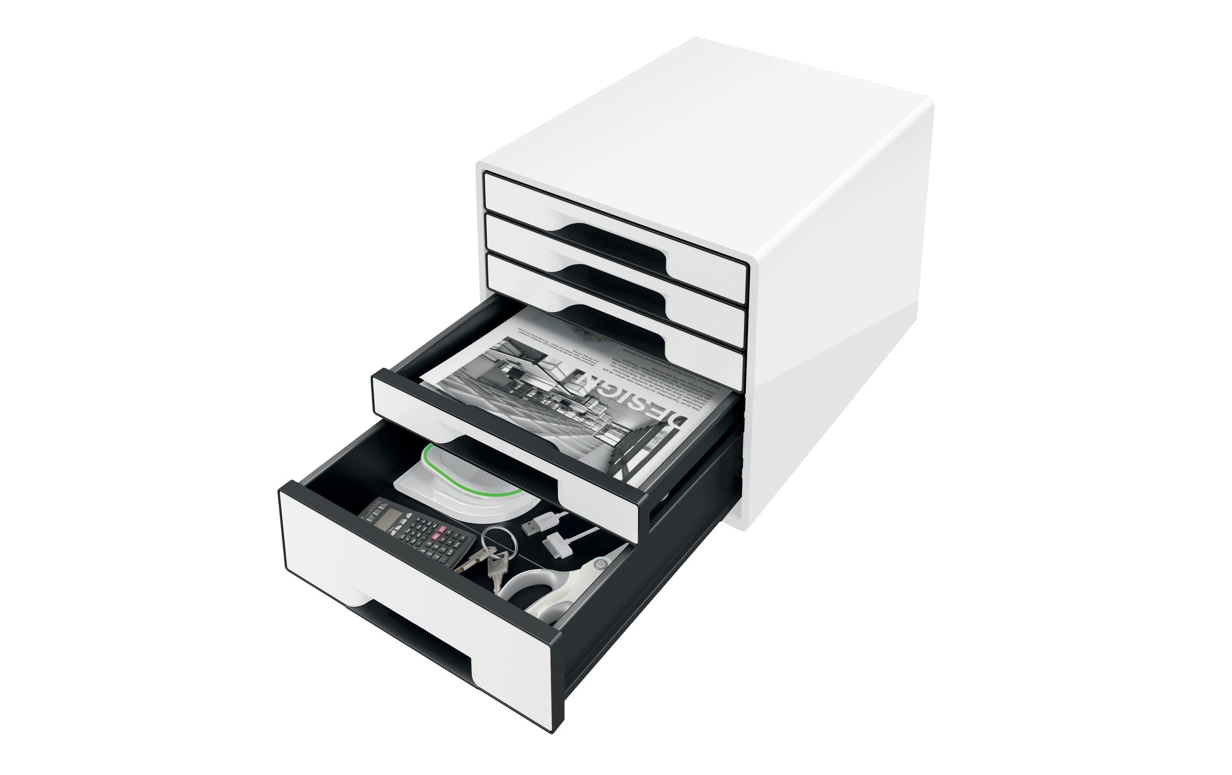 LEITZ Schubladeneinsatz »Wow Cube 5 Schubladen« 1 Stk. tlg.