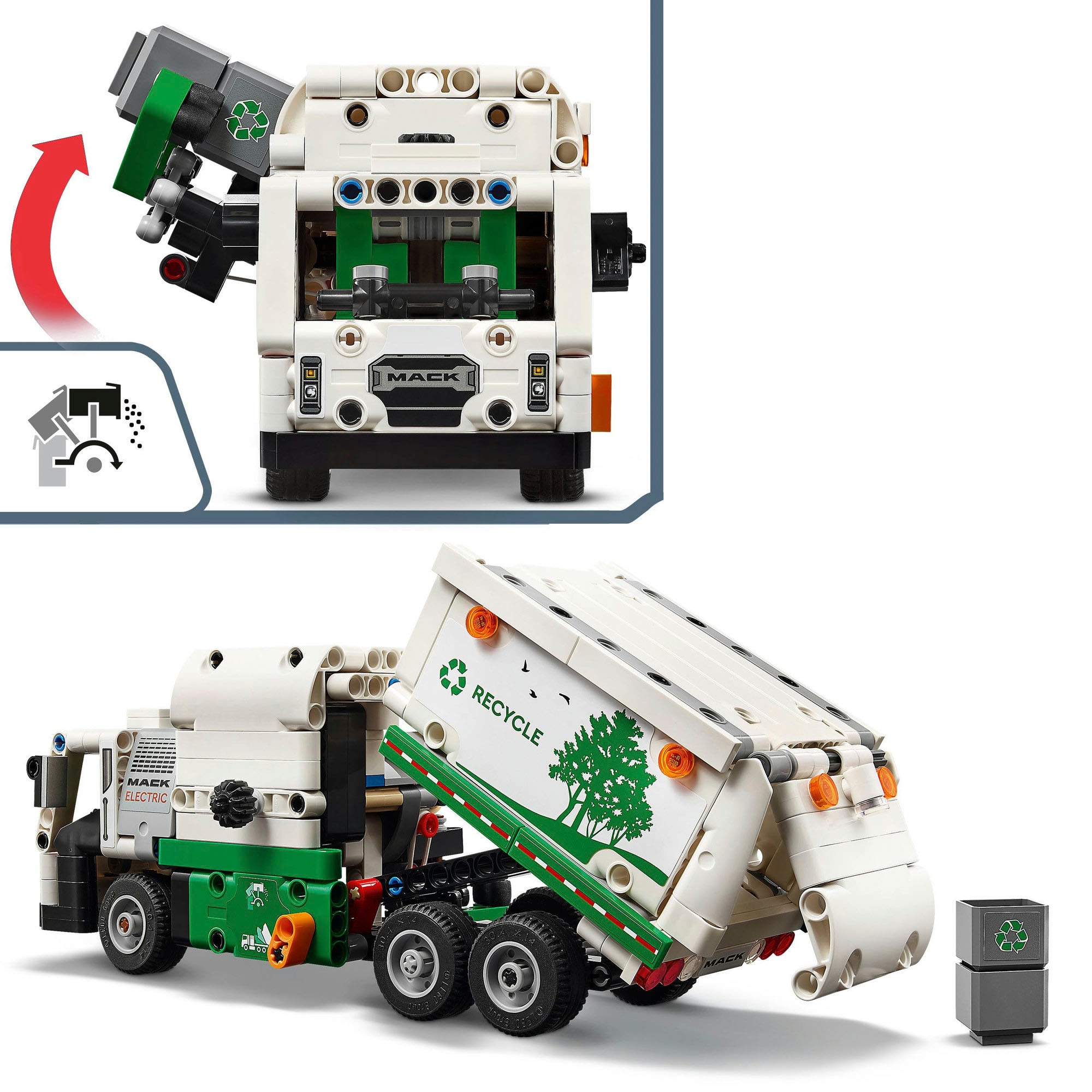 LEGO® Pions de construction »Mack® LR Electric Müllwagen (42167), LEGO Technic« Made in Europe