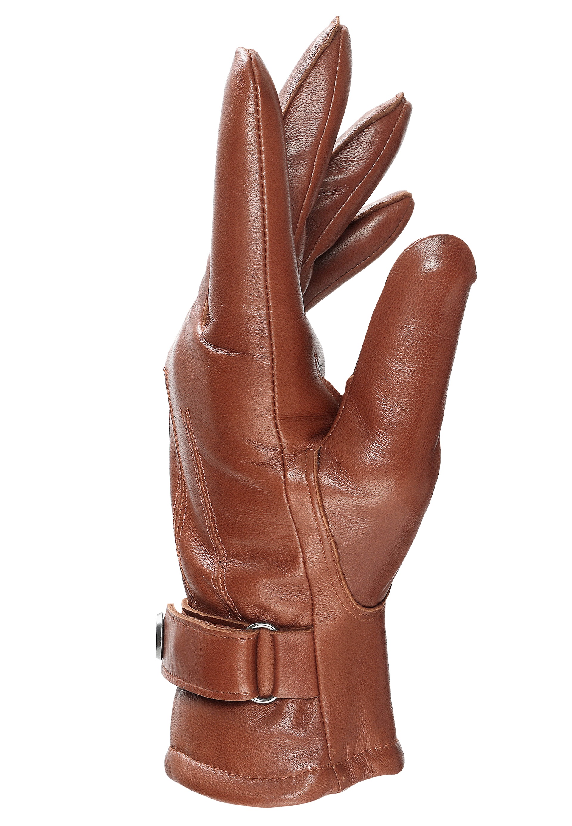 PEARLWOOD Lederhandschuhe »BROOKS«, (1 Paar), weiches Innenfutter, Wollanteil, verstellbarer Lederriegel
