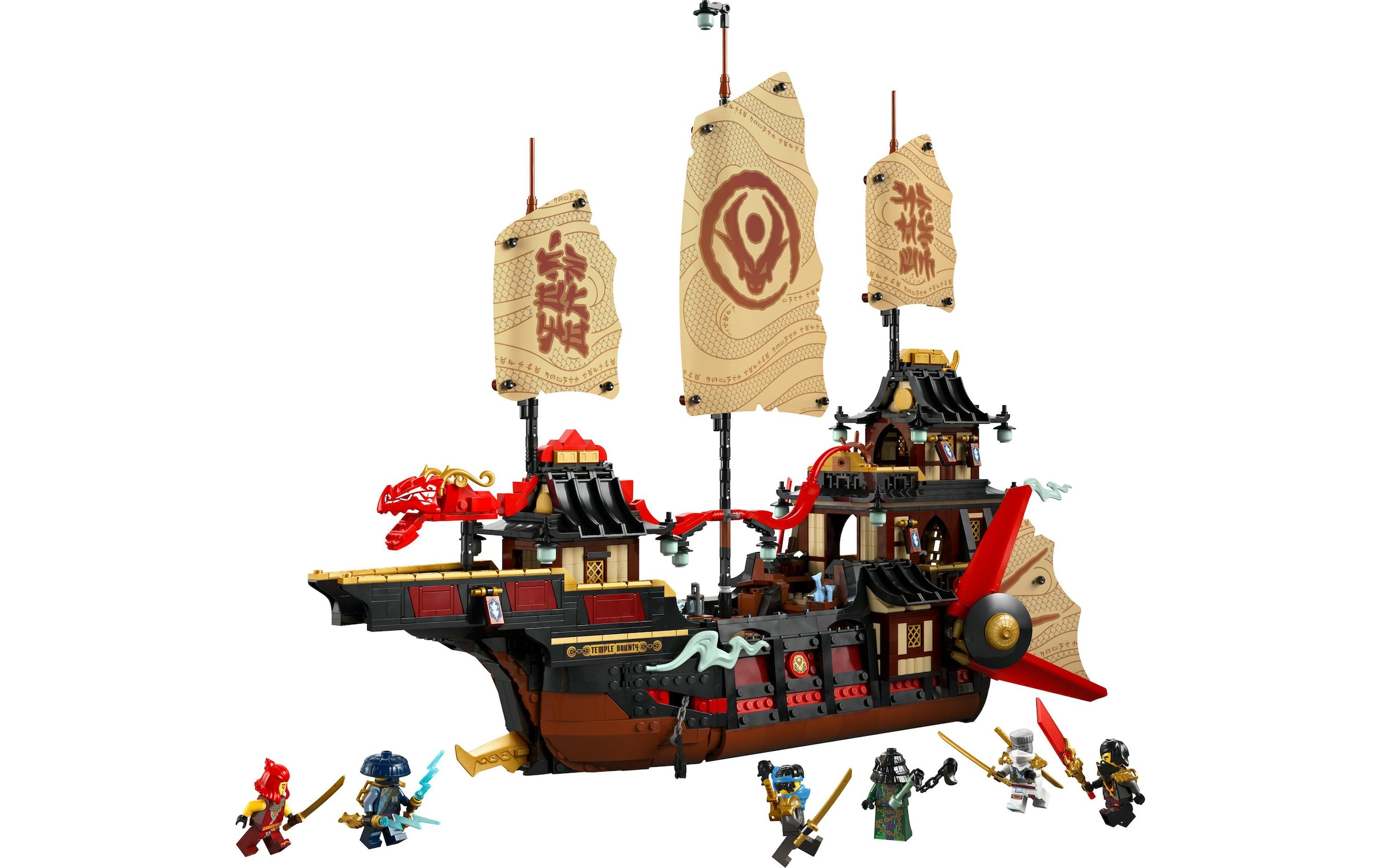 LEGO® Spielbausteine »Ninjago Der Tempel-Flugsegler 71848«, (2387 St.)