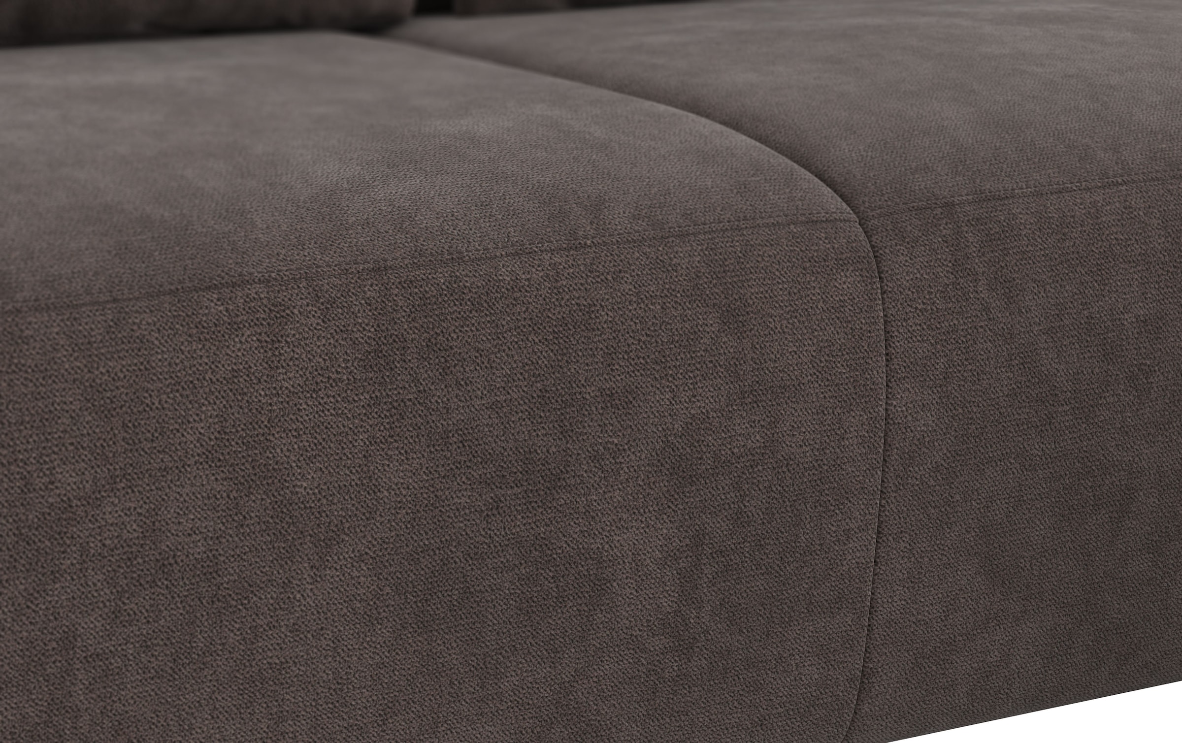 COTTA Canapé d'angle »Side L-Form, mit Kopfteilverstellung & 3 Nierenkissen« optional motorische Sitztiefenverstellung