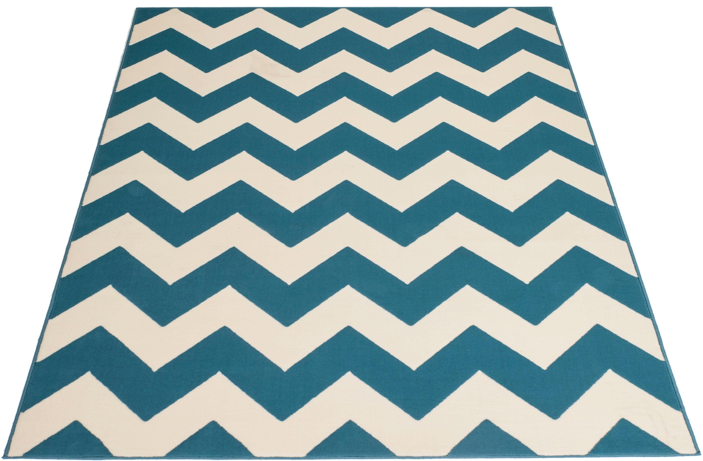 Image of my home Teppich »Eloa«, rechteckig, 10 mm Höhe, Wohnzimmer bei Ackermann Versand Schweiz