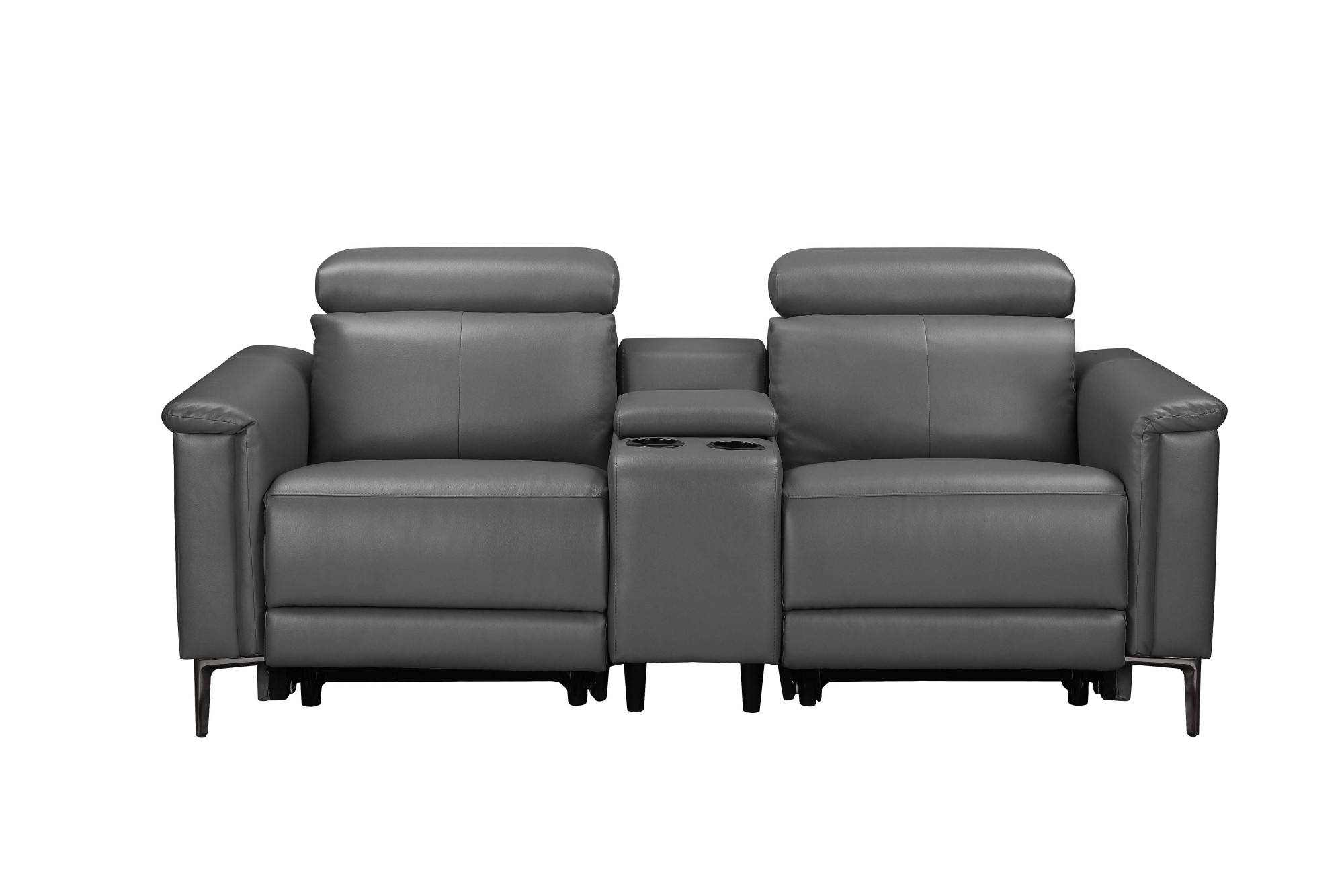 GOODproduct 2-Sitzer »LUND,Lederoptik, Kinosofa, Relaxfunktion, TV-Sessel, man./elektrisch« elektri. mit USB-A, Kopfteilverstellung, Getränkehalter u. Staufach