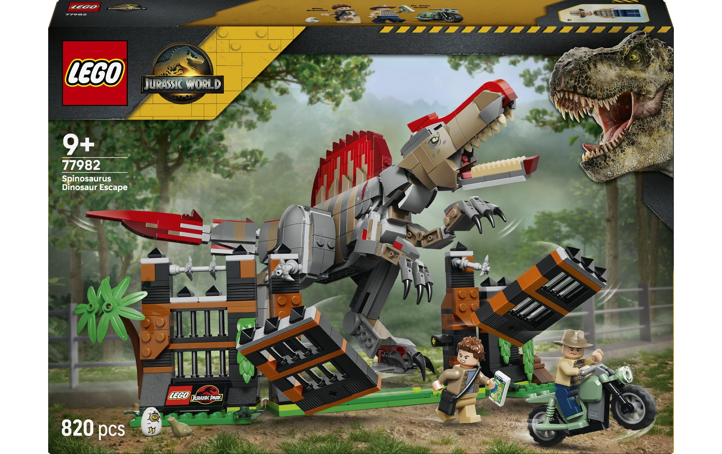 Image of LEGO Konstruktionsspielsteine "Flucht des Spinosaurus (77982), LEGO Jurassic World" Made in Europe