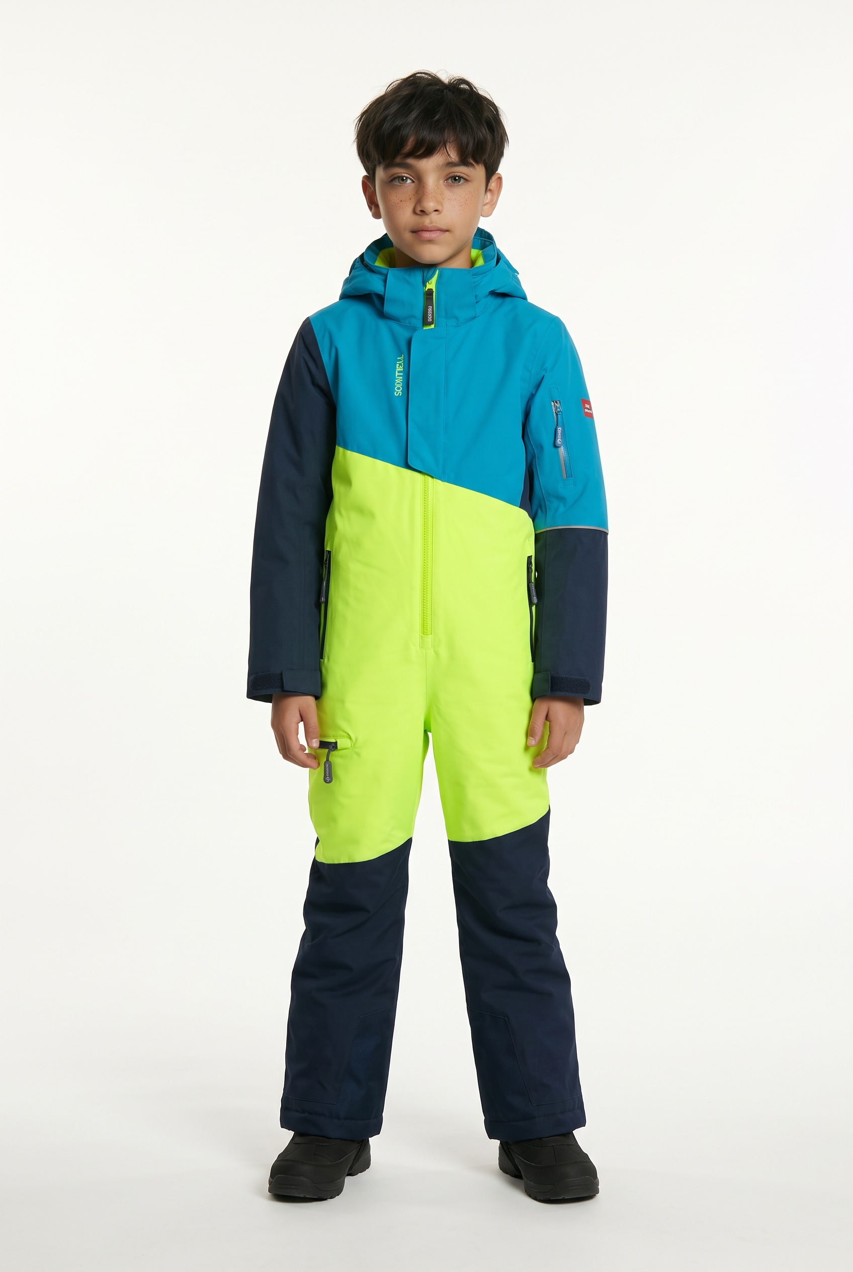 Image of TROLLKIDS Schneeoverall "KIDS HALLINGDAL SNOWSUIT" sportlicher Schneeoverall, für Kinder, aus Polyester, atmungsaktiv