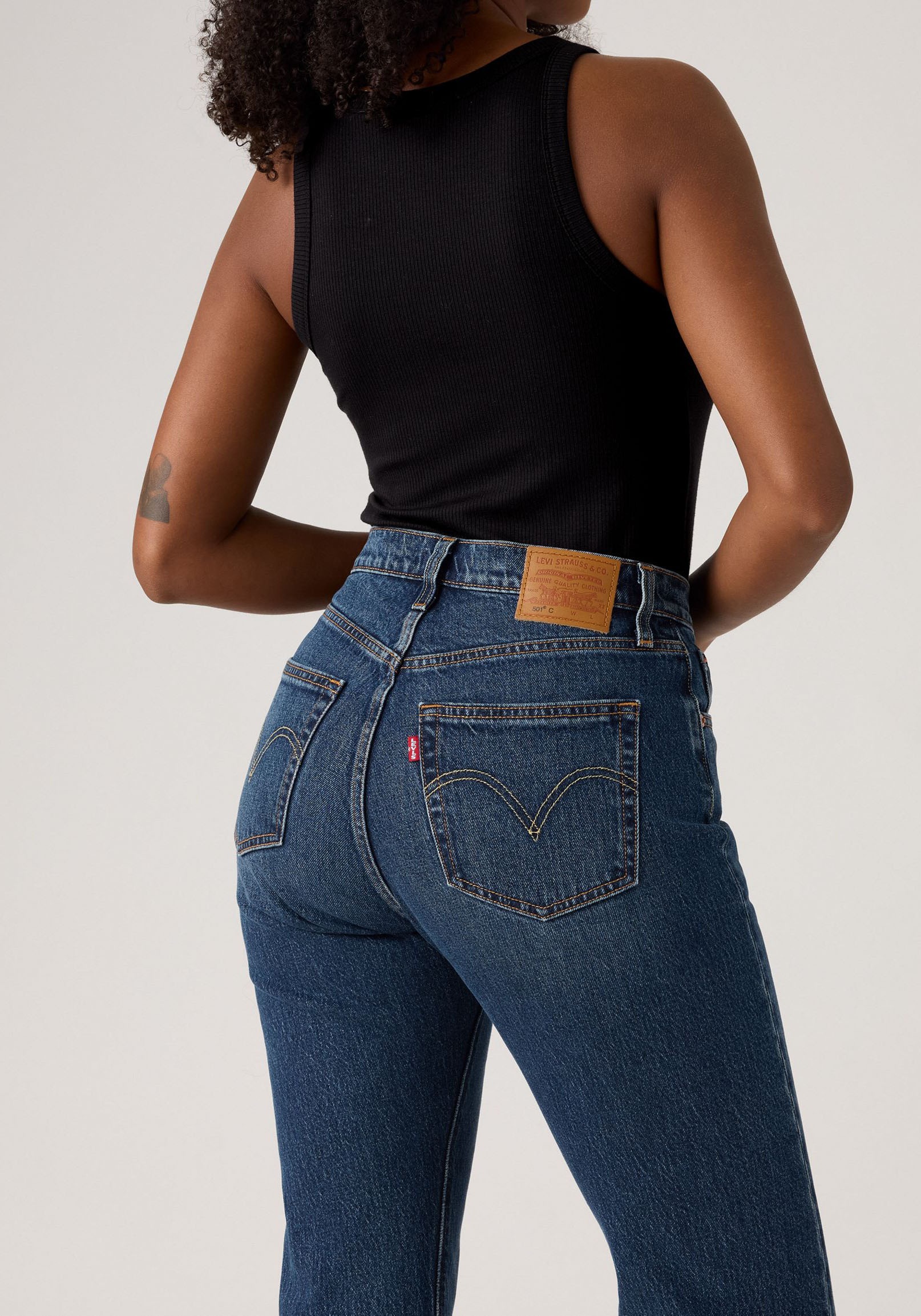 Levi's® Stretch-Jeans »LV Jeans 501 CURVE BLACKS«, mit gerader Beinform