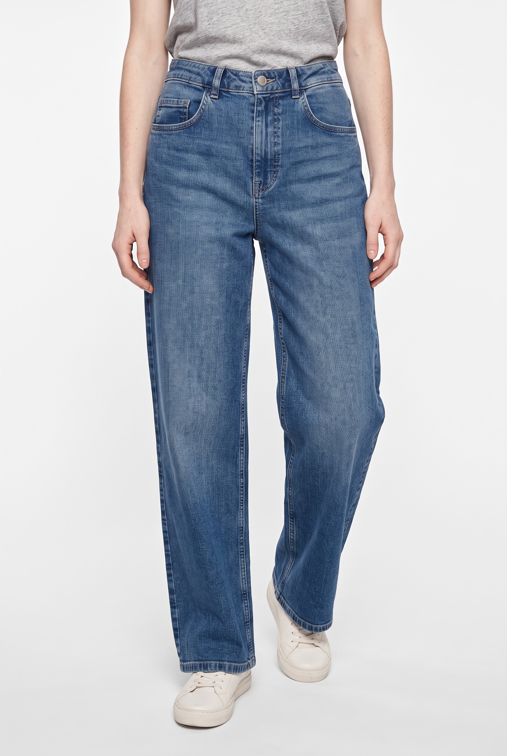 Vero Moda High-waist-Jeans »VMTHEA HR WIDE DENIM JEANS MIX« Baumwollmischung, oversize, high waist, wide leg