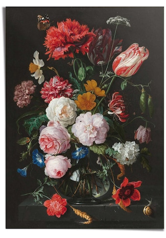 Poster »Stillleben mit Blumenvase«
