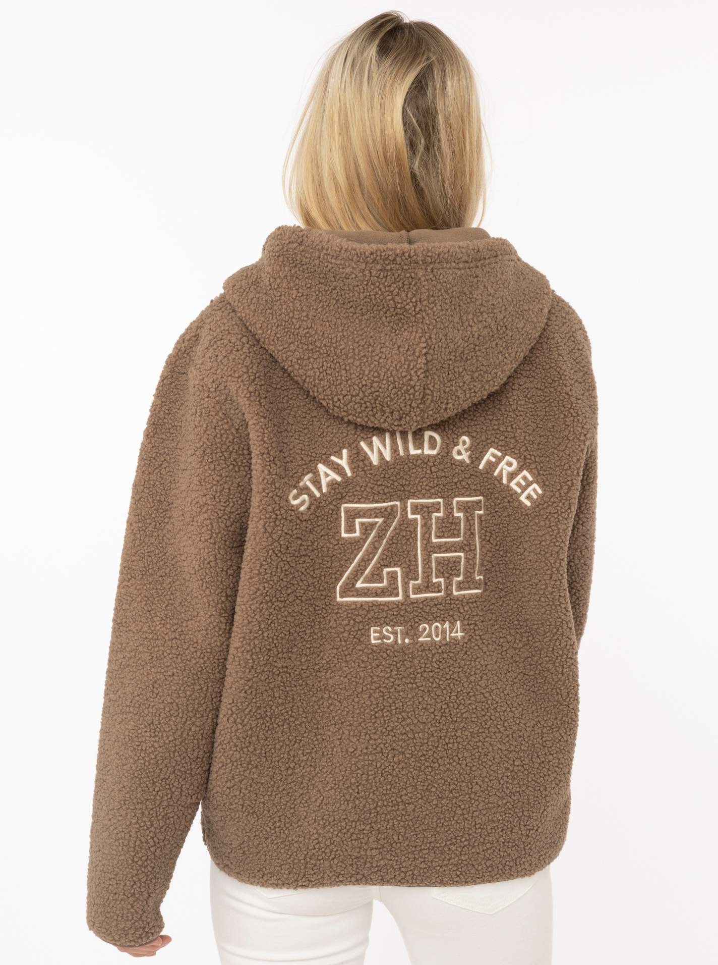 Zwillingsherz Kapuzensweatjacke »"Hoody Zip"« durchgehender Reissverschluss, Kapuze, grosses Logo hinten