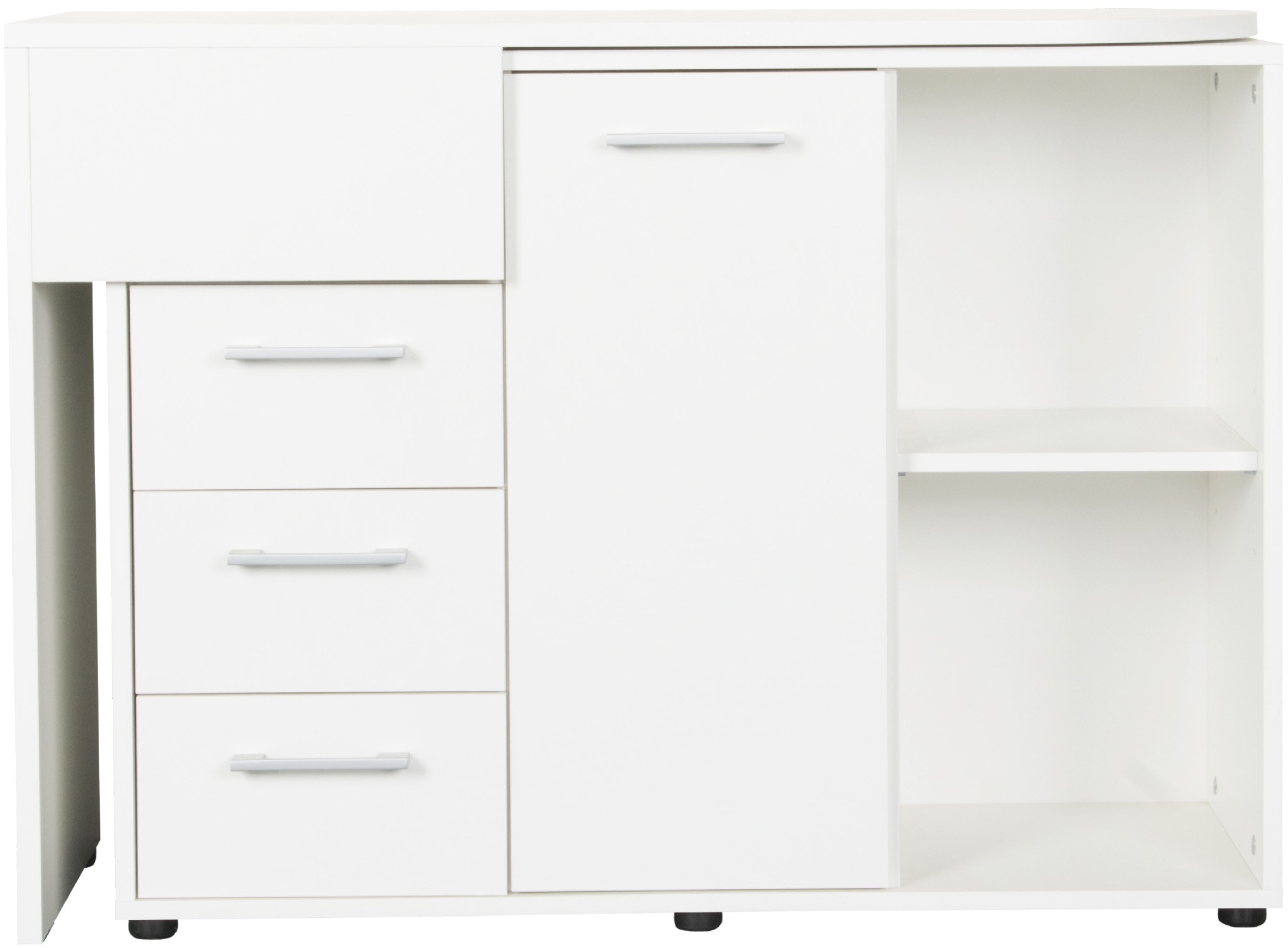 VOGL Möbelfabrik Schreibtisch »1246 mit schwenkbarer Tischplatte«, platzsparend, Breite 98-149 cm, Made in Germany