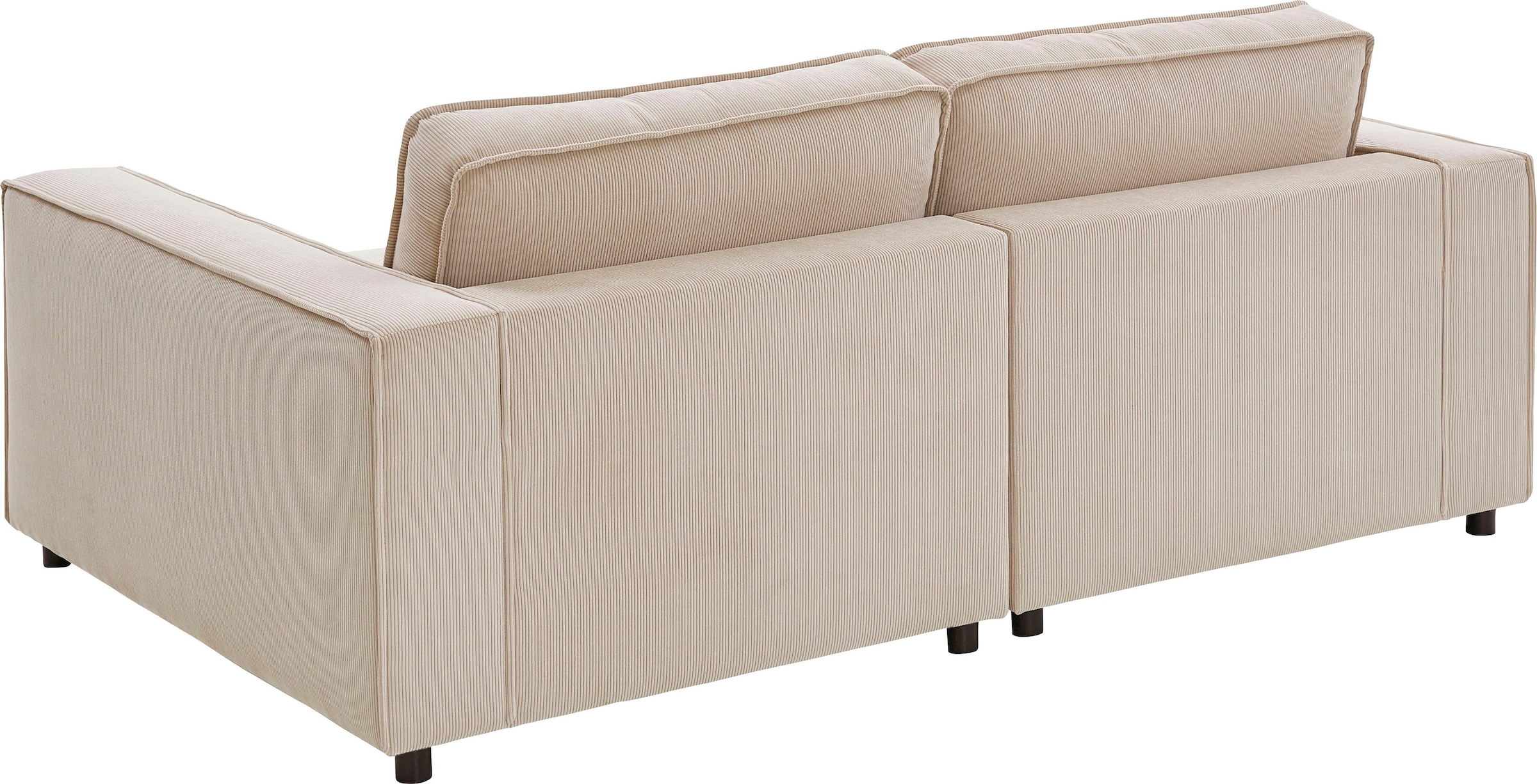 ATLANTIC home collection 2-Sitzer »Valan«, XXL-Sitzfläche, mit Cord-Bezug, frei stellbar, mit Wellenunterfederung