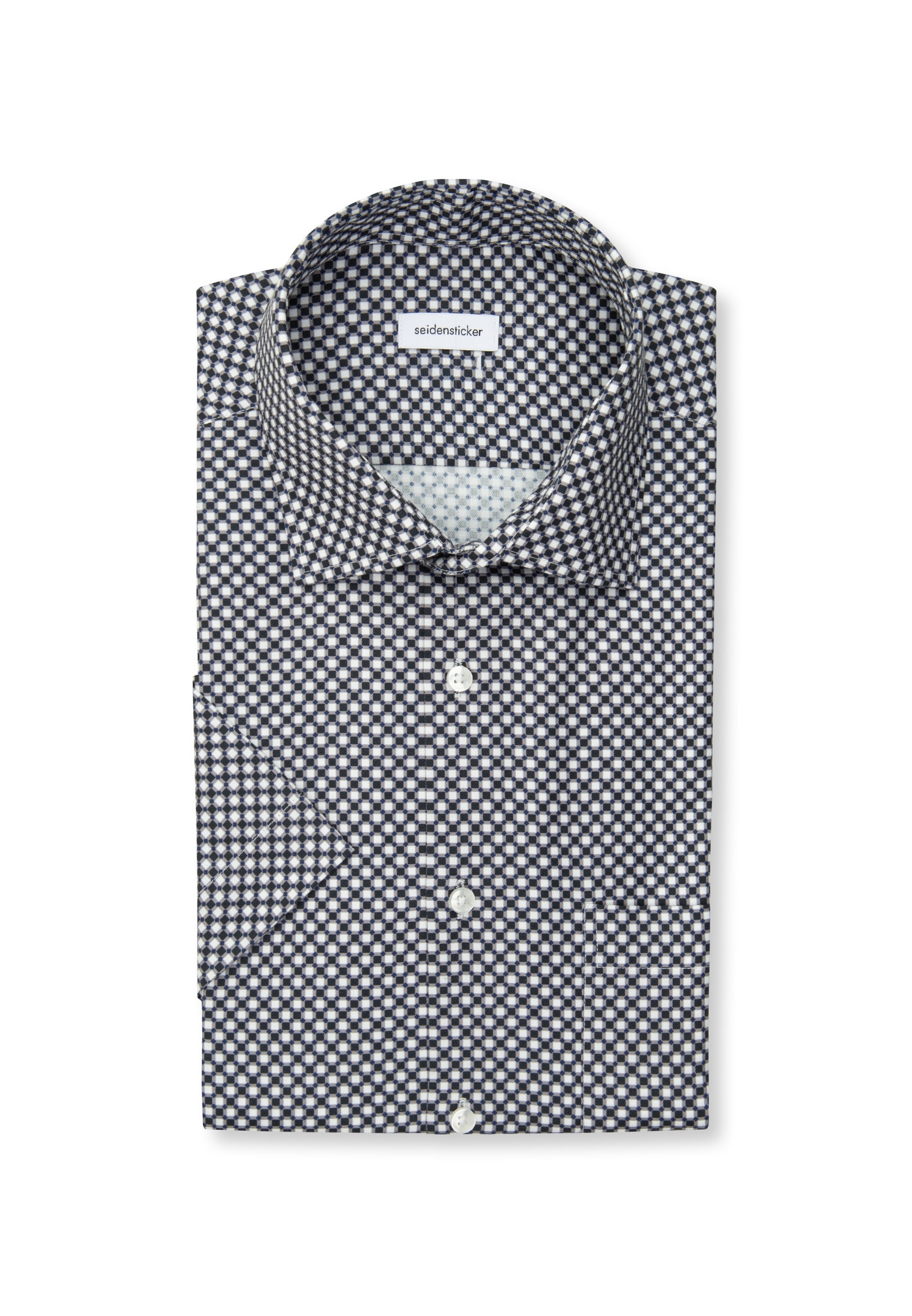 seidensticker Businesshemd »Regular« Regular 1/2 Kentkragen Druck