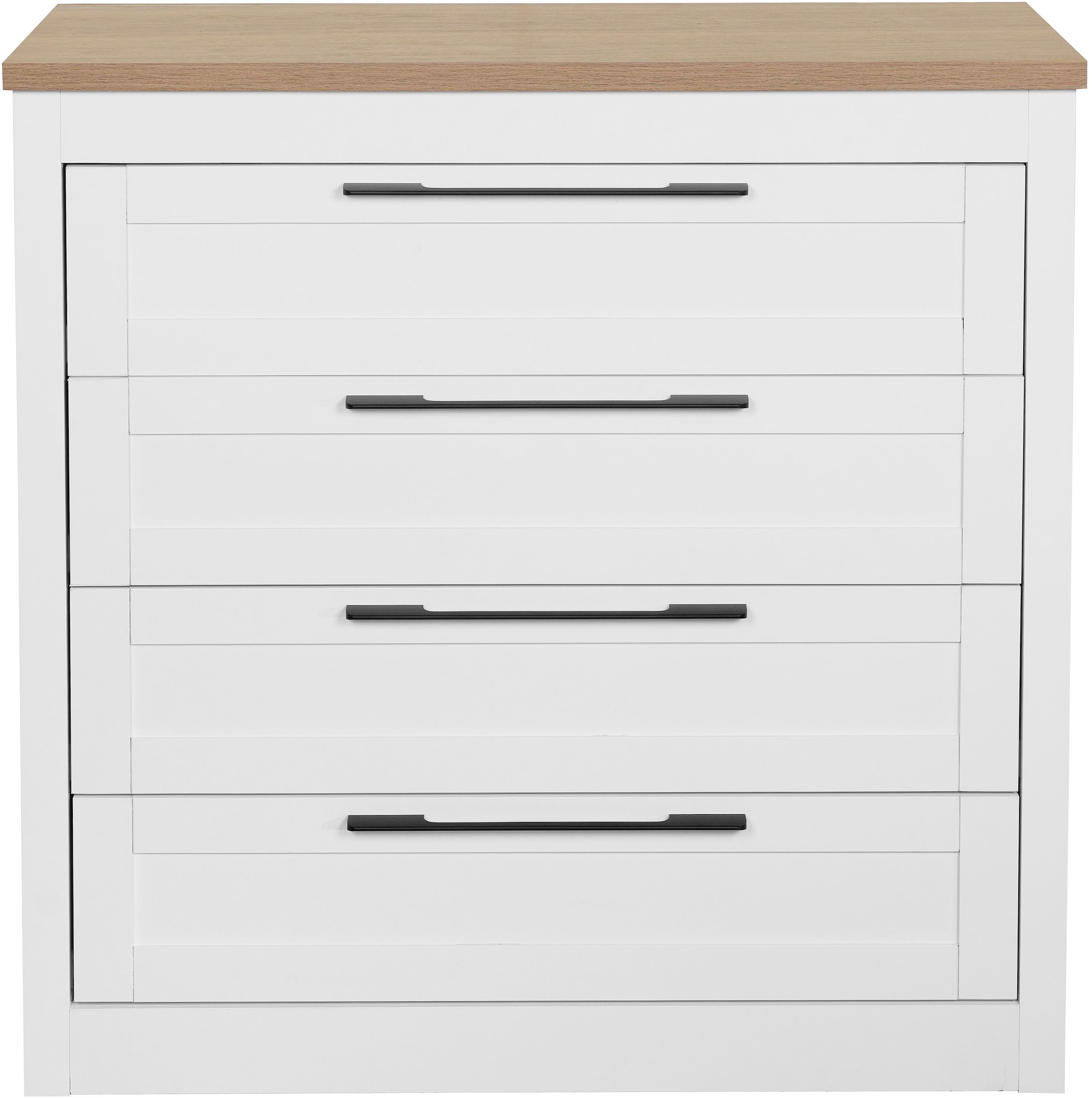 GOODproduct Schubkastenkommode »Büsum Schlafzimmer Schrank Wäscheschrank« Sideboard mit 4 Schubladen im Landhaus Design Bestseller